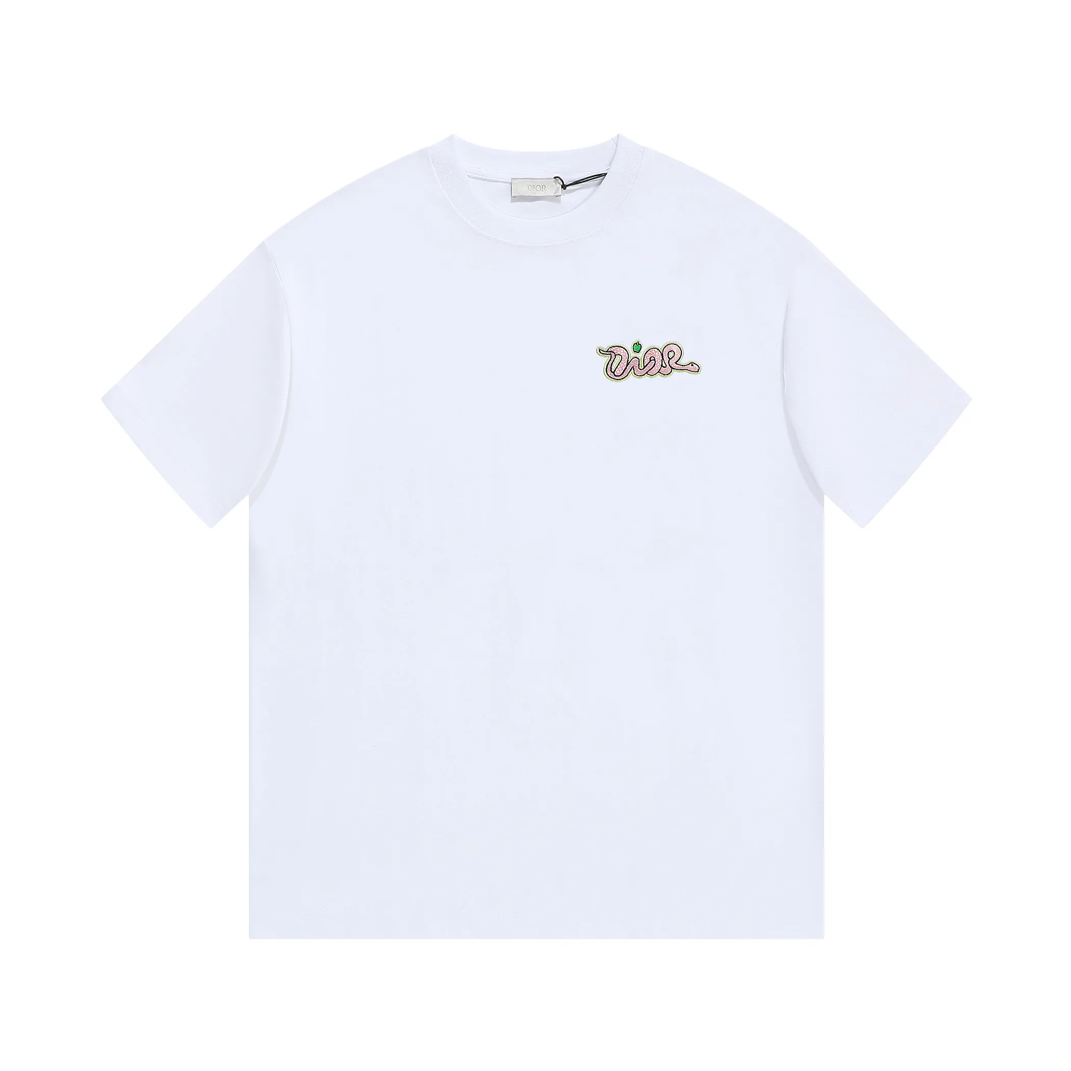 🅿️170 DIOR Dior embroidered snake letters‼ ️Short-sleeved T-shirt® *Customized 280g cotton fabric, the fabric is soft, skin-friendly and comfortable *Laminated letter logo on the front *A very simple and elegant one that is unparalleled in terms of upper body comfort, interpreting your luxury and taste, and creating your fashionable charm. ⚠️Washing method: It is recommended to dry clean or wrap the reverse side in a laundry bag and machine wash it quickly in cold water and let it dry naturally! ⚠️ Unisex style 𝐂𝐎𝐋𝐎𝐔𝐑: White Black 𝐒𝐈𝐙𝐄: S-XL