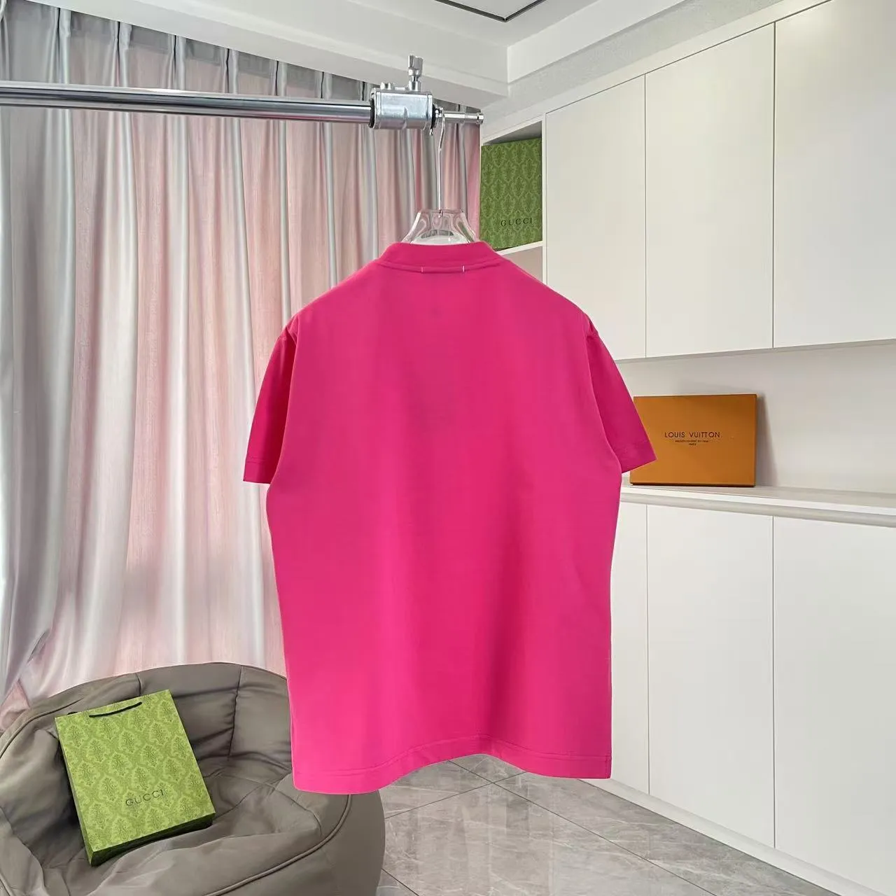 🅿️170 Dio Dior 2025 new summer style love letter three-dimensional silicone printing short-sleeved T-shirt customized fabric 300g same style for men and women Color: black white rose red iron gray Size: S M L XL XXL five sizes ​