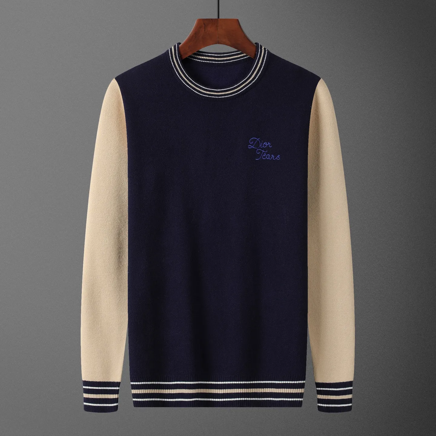 🅿️250 DIO•R, sweater, style number M2259#, size: M-XXXL, fabric: Modal. Anti-pilling, color: royal blue