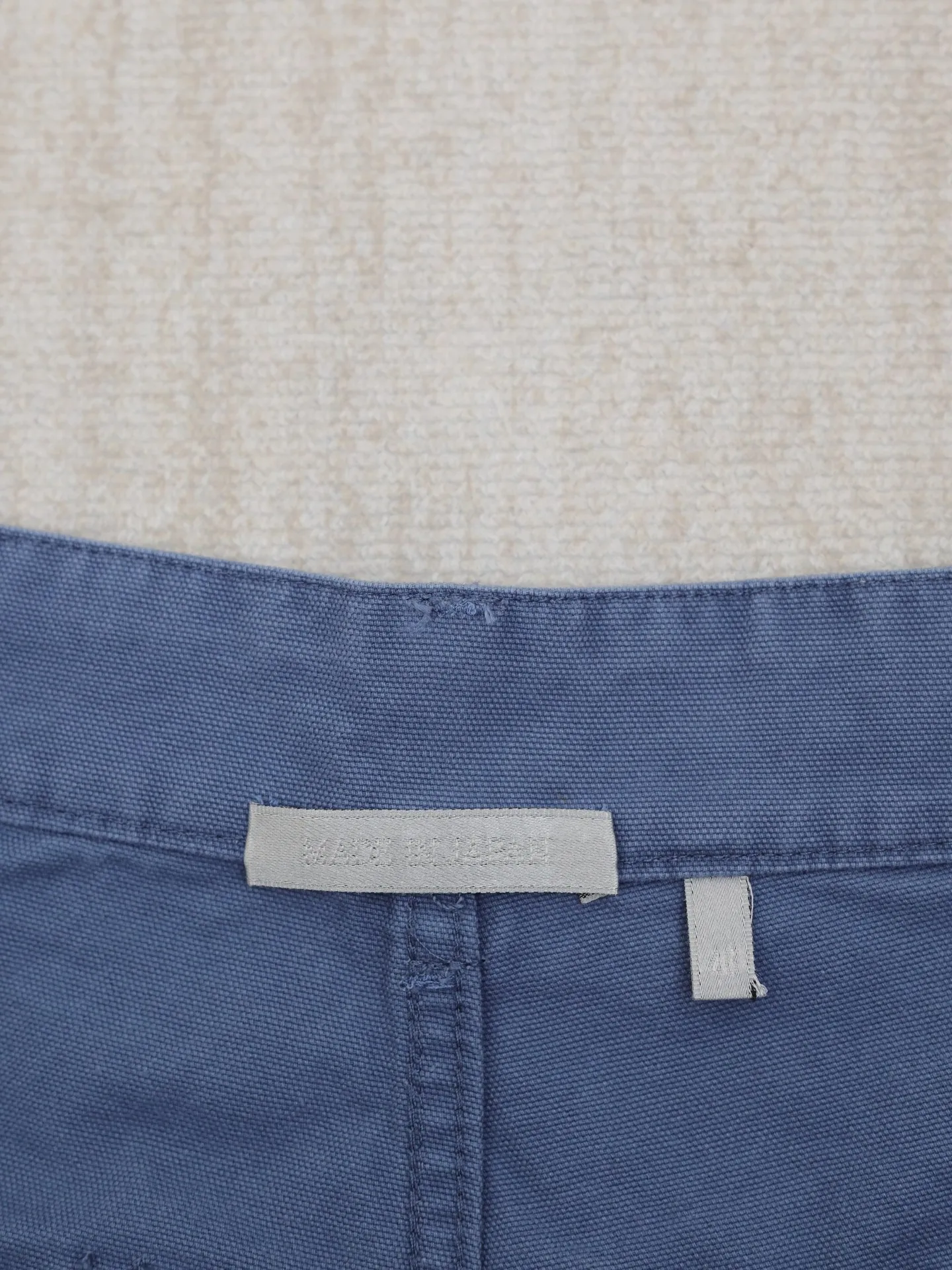 🅿️390 Dio*/Dior 2025SS new spring and summer jersey shorts. Customized blue cotton fabric, engraved hardware buttons. Classic letter logo embroidery, with gray leather patch on the back side, three-dimensional tailoring. Very wide version. Size: S/M/L/XL
