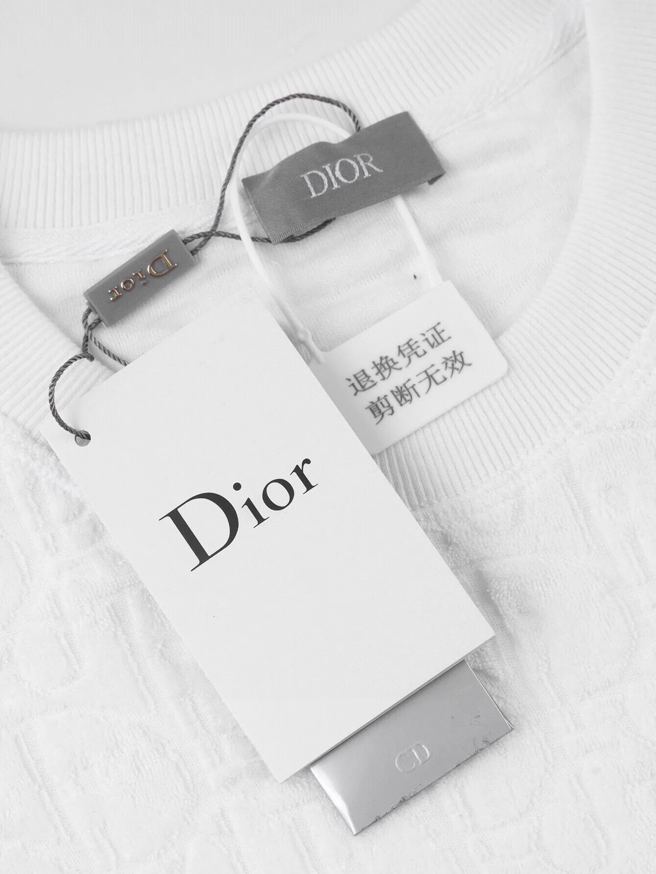 🅿️260 (ZP version) -Dior official website classic towel embroidered jacquard short-sleeved T-shirt, same style for men and women -Using the original 280g custom-made cotton imported Luwei towel jacquard fabric, threads are dyed in the same cylinder with zero color difference, exclusive quality difference currency, welcome to compare -Color: black white blue -Code number: S M L XL