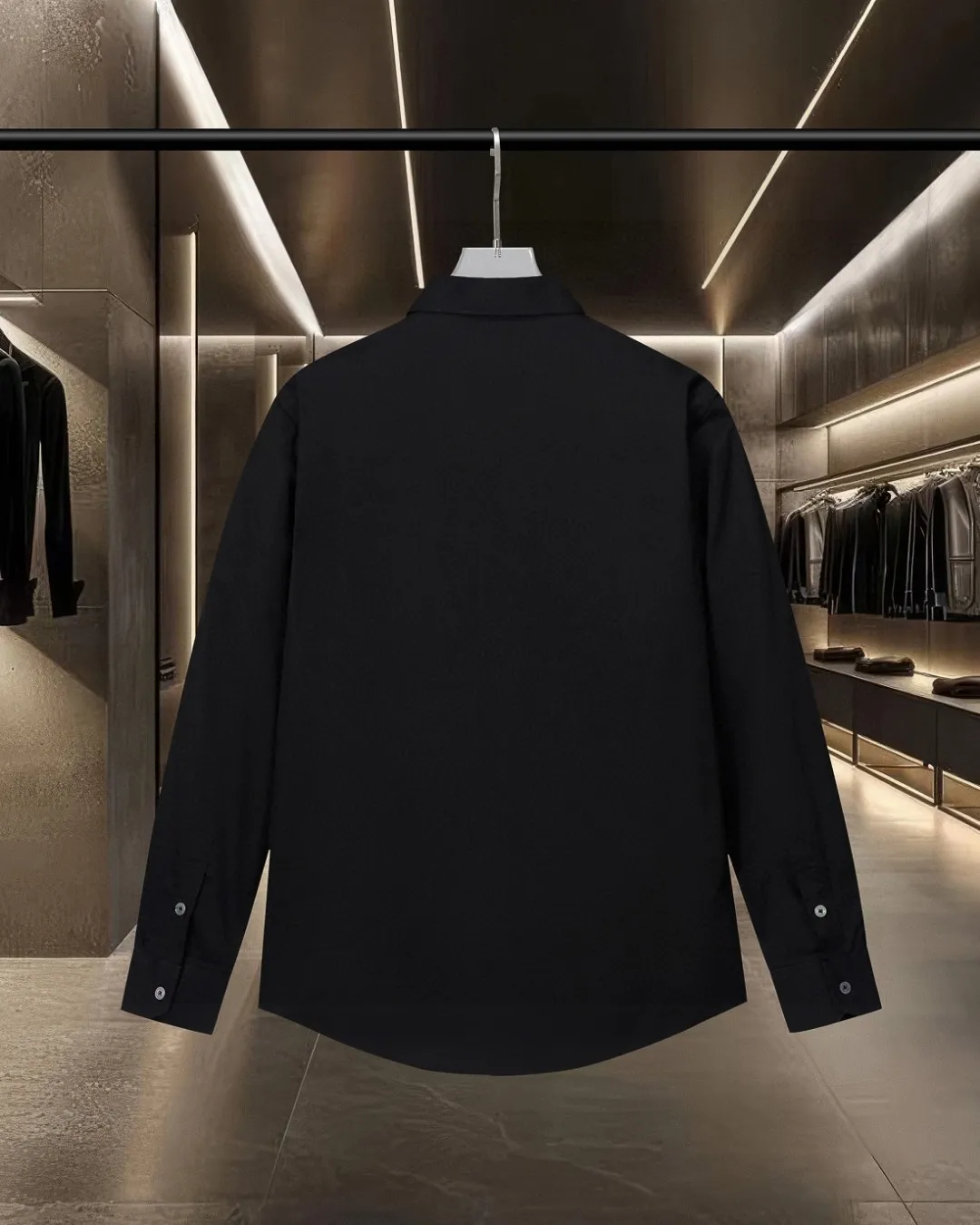 🅿️296 DIOR 🔥The most popular style is coming. Pocket 1947 letter logo embroidered long-sleeved shirt. 2025ss official website new long-sleeved shirt. Beautifully embroidered logo. High-end version. Customized fabrics at the counter. Highly breathable and comfortable. Seiko production. Impeccable detail processing. ✅Customized logo engraved buttons with three complete labels. Brand element design concept reflects high quality. It feels delicate and soft! It presents a casual cut and the upper body shape is great! 🐍Size: M-XXL