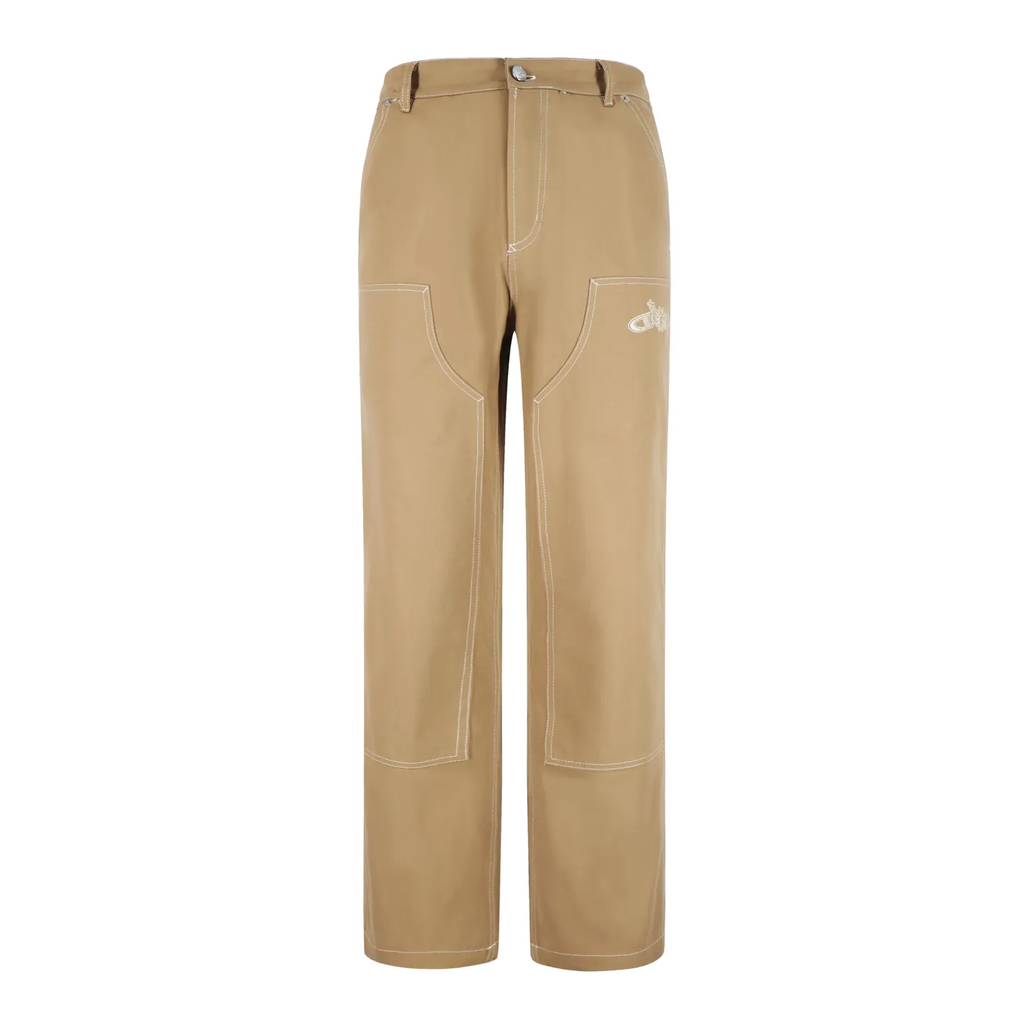 🅿️500 [Exclusive supply] CD small embroidered logging pants (khaki color) Customized soft velvet fine twill cotton brocade, excellent texture, comfortable and skin-friendly. Based on earthy khaki color, imported machine embroidery technology is used. Advanced computer control system and precise mechanical components are used to achieve dior embroidery operations with high precision and smooth and delicate lines. Size:46-48-50-52