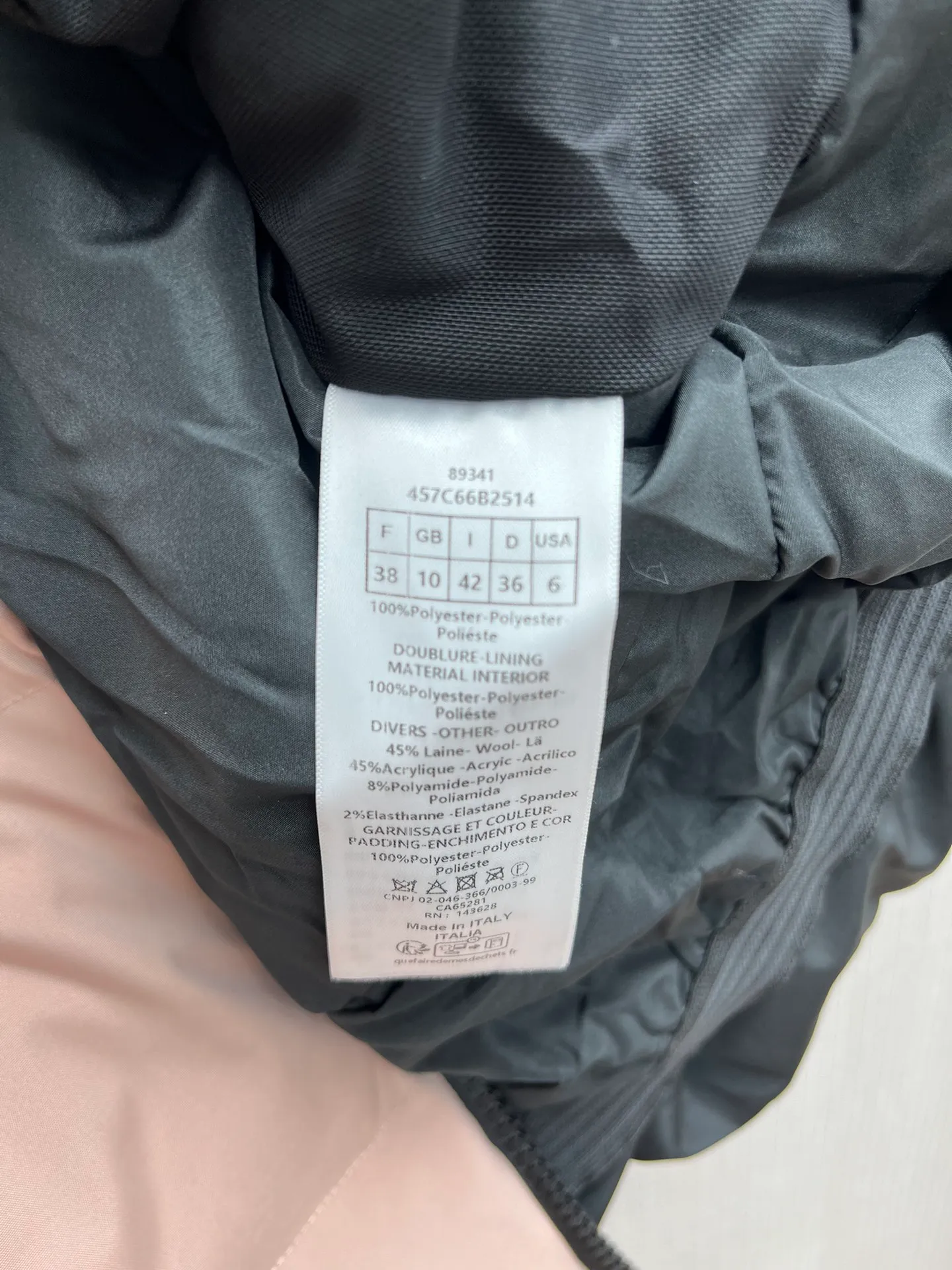 🅿️680 Dior 25ss new Dioralps Star pattern quilted taffeta with belt stand collar waist sleeveless vest women's pink code number: S.M.L.