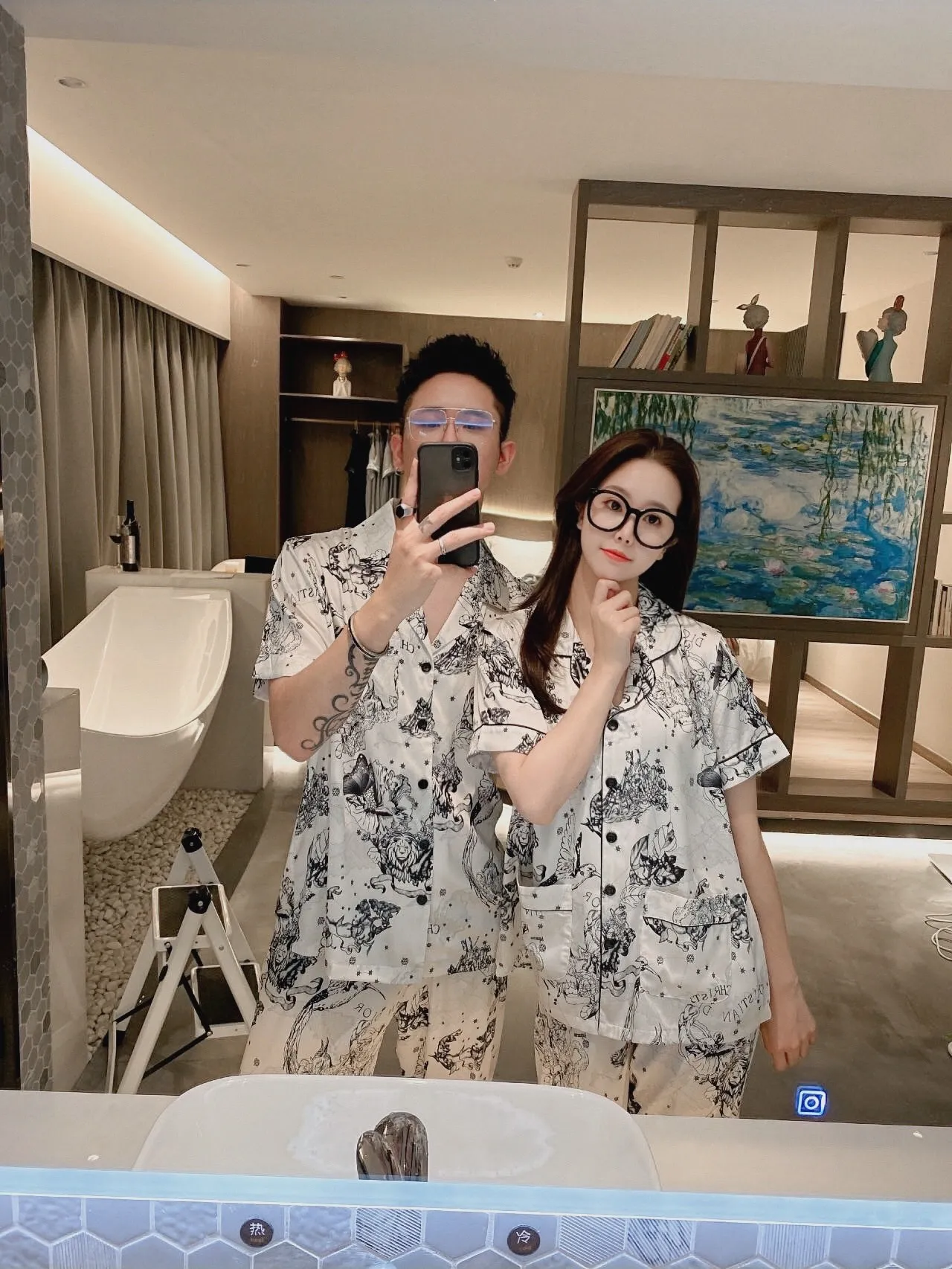 🅿️360 Dior home wear, high-definition Korean silk fabric, soft and comfortable on the skin, same style for men and women, women's size: XS～M, men's size: M～XXXL