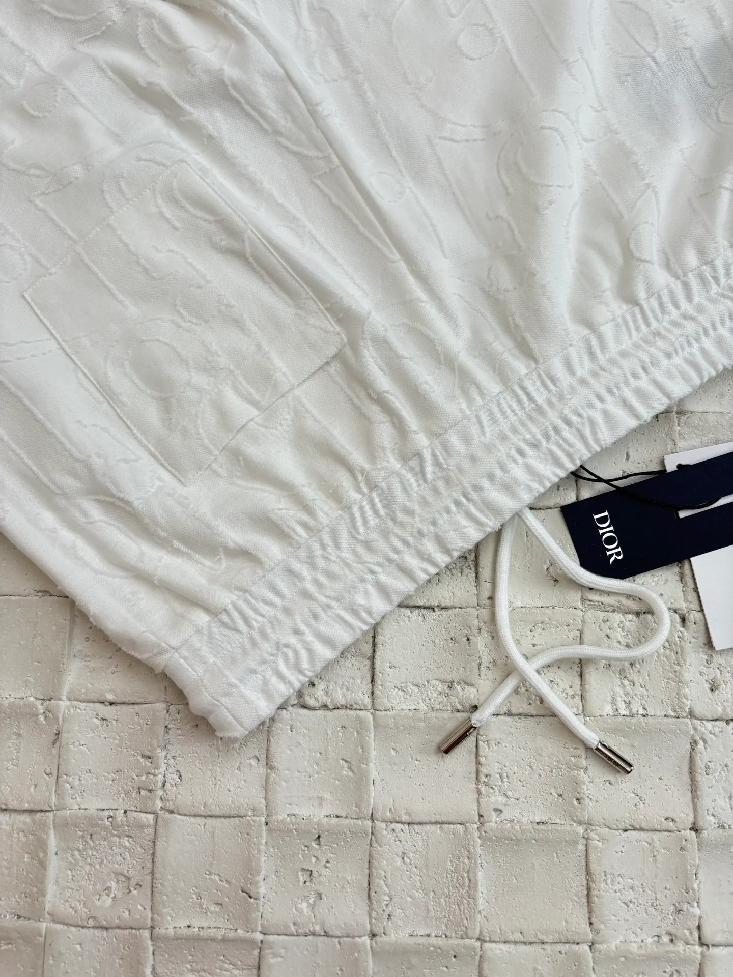 🅿️360 Dio*/Dior dark grain sheared jacquard shorts are carefully made of navy blue cotton jersey fabric and decorated with an Oblique print design with cut-thread jacquard technology. Add a casual touch.  Size：S/M/L/XL