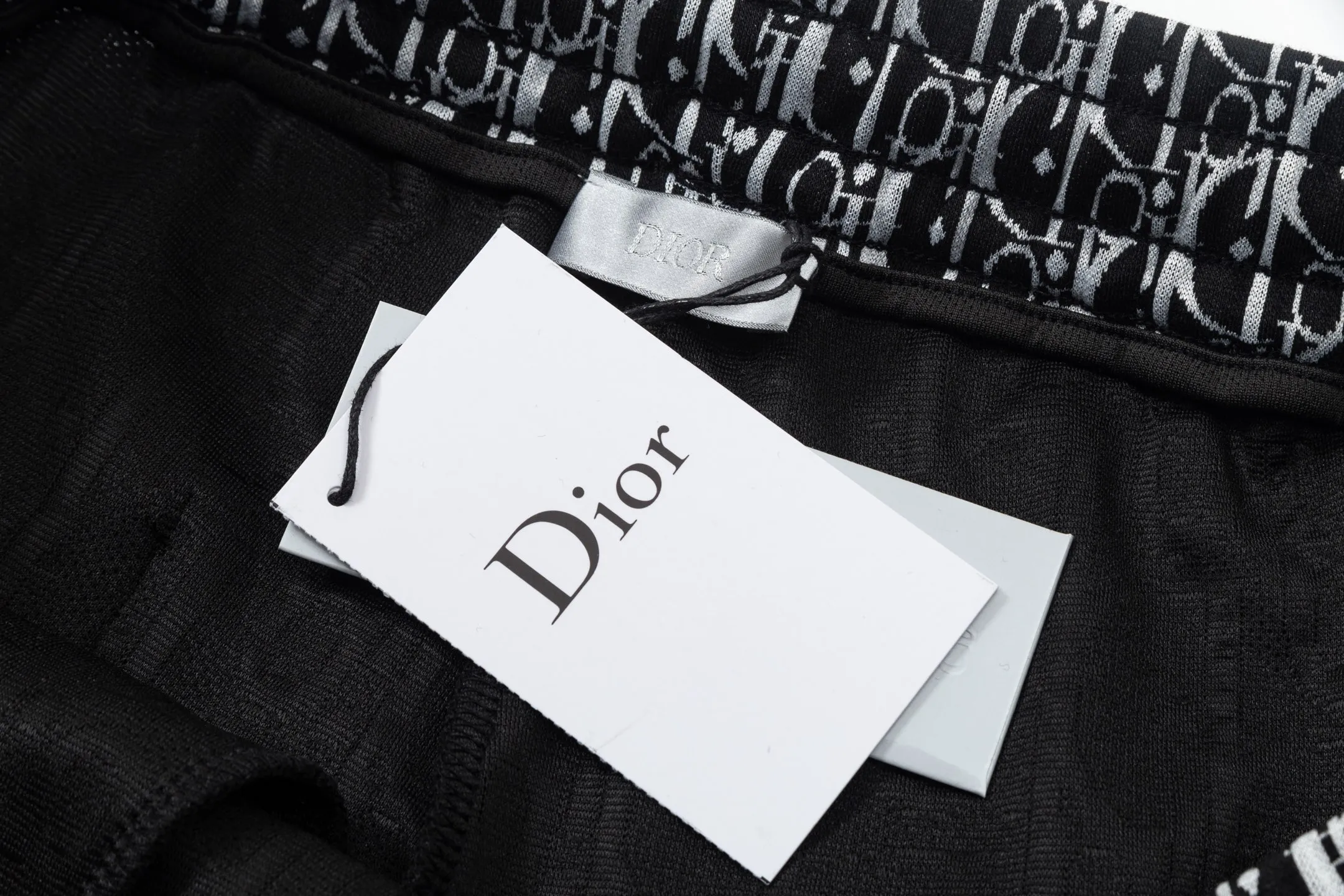 🅿️200 DIOR Dior 2025 new model Light luxury Ribbon splicing Back opening pockets Daily commuting for men and women A must-have casual shorts Customized jacquard fabric Built-in drawstring to adjust the elastic waist design