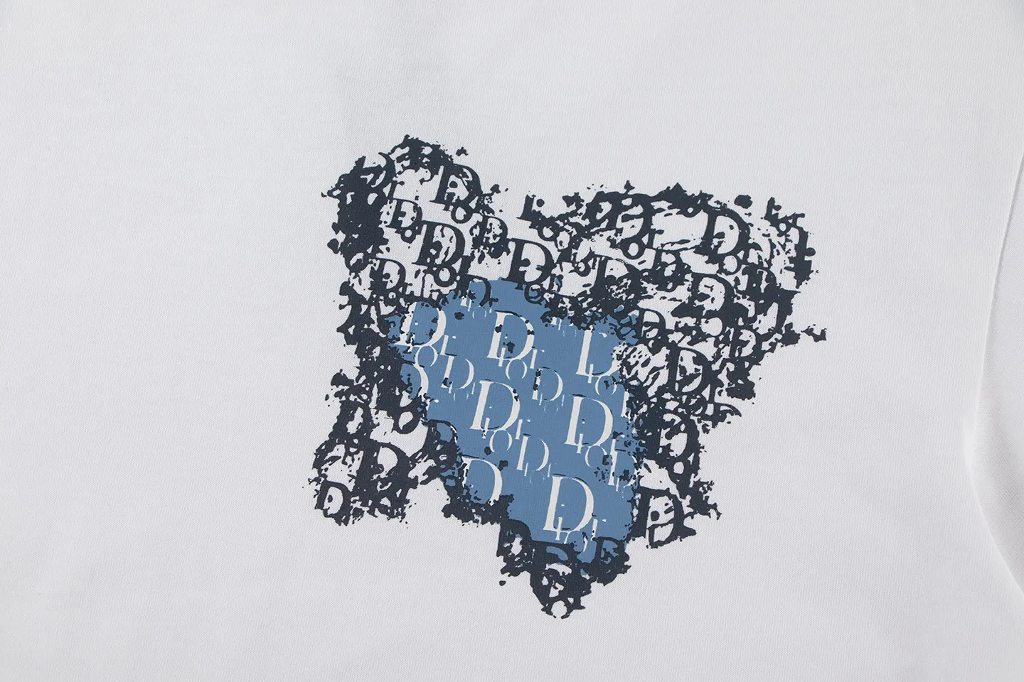 🅿️146 Dior*2025 latest short-sleeved material: high version 300g double yarn combed cotton Size: S M L XL Color: black white Style number: W2553