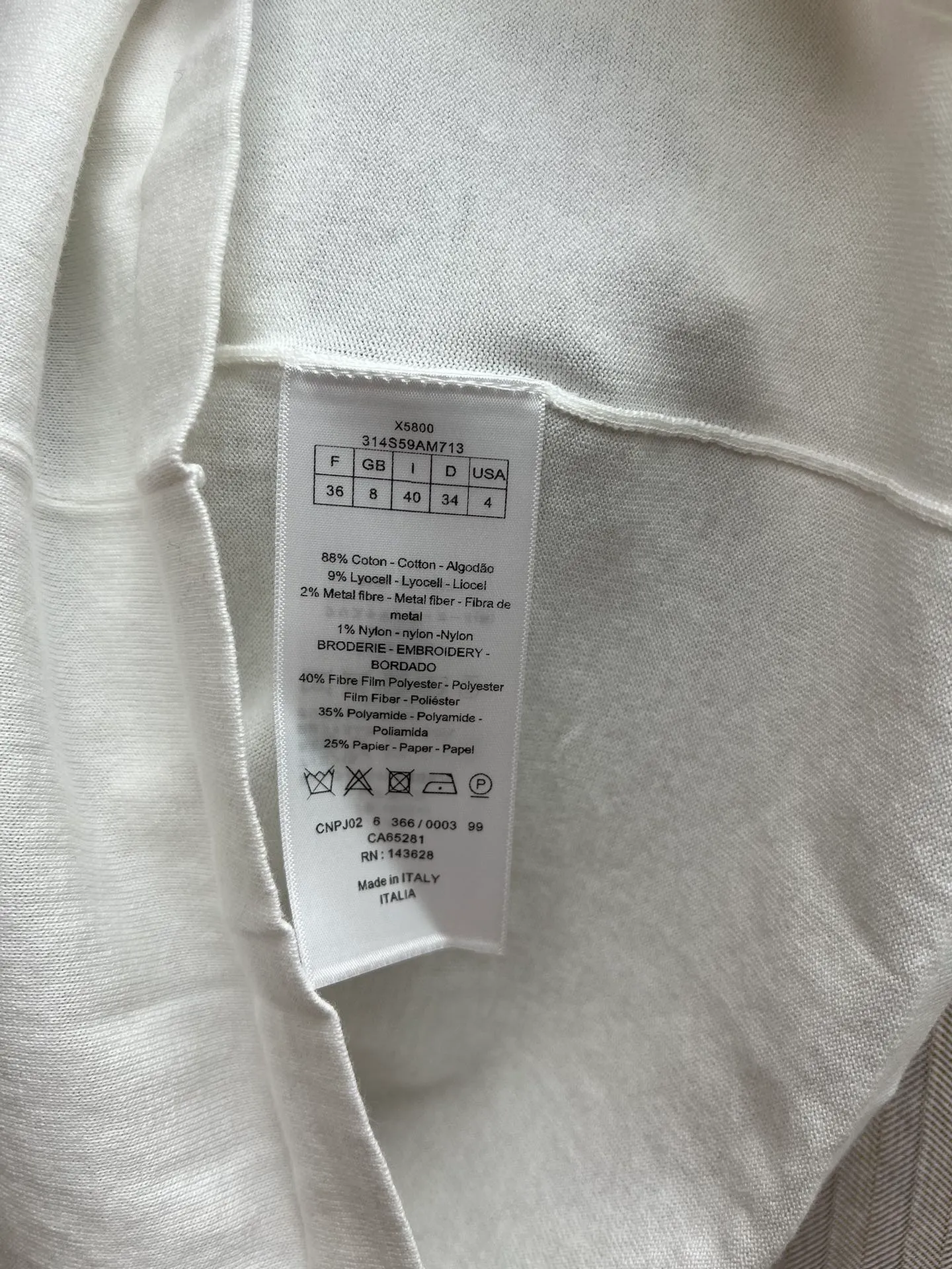 🅿️440 Dior 25ss new round neck butterfly knitted short sleeves with lettering and butterfly crochet pattern on the chest. High version. Code number: S.M.L.