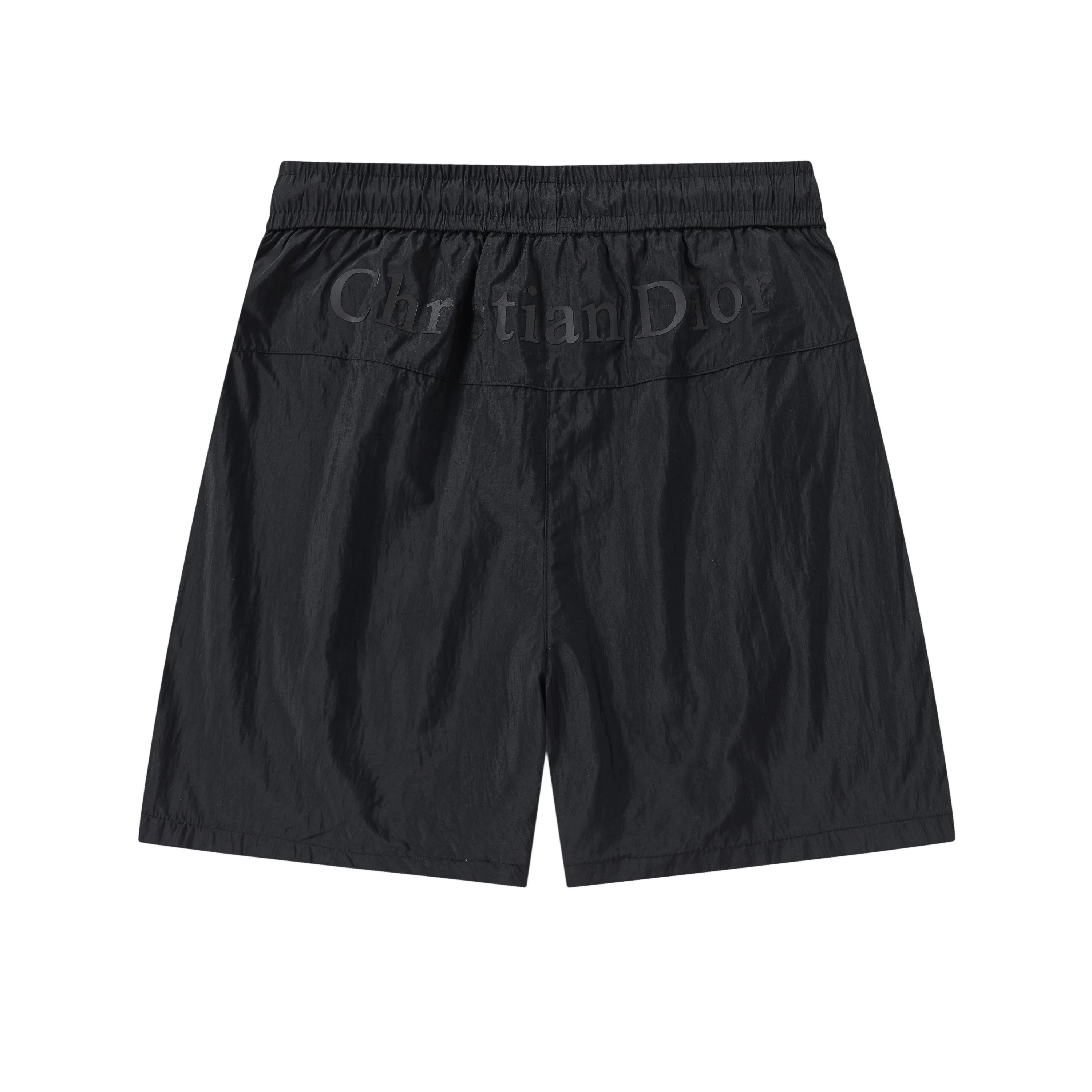 🅿️210 DiRO Dior 2025 spring and summer logo embroidery. New fashionable beach shorts, with lining and mesh shorts! The official website is synchronized with the original 1-1 replica, the original hardware is selected from high-quality polyester fiber fabrics, with a delicate feel, a must-have item for summer, and the upper body effect is super handsome! Color: Black Size: S M L XL XXL