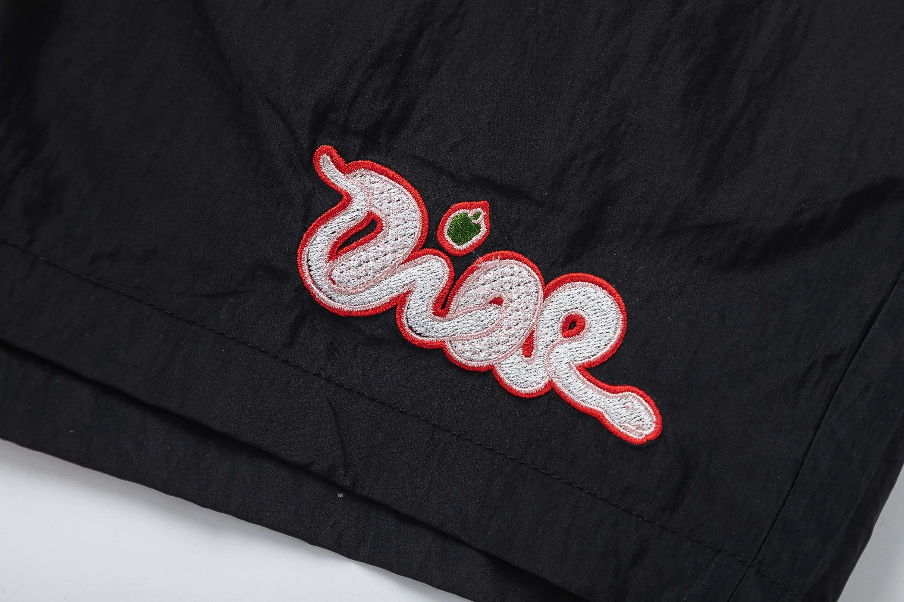 🅿️210 DiRO Dior 2025 spring and summer logo embroidery. New fashionable beach shorts, with lining and mesh shorts! The official website is synchronized with the original 1-1 replica, the original hardware is selected from high-quality polyester fiber fabrics, with a delicate feel, a must-have item for summer, and the upper body effect is super handsome! Color: Black Size: S M L XL XXL