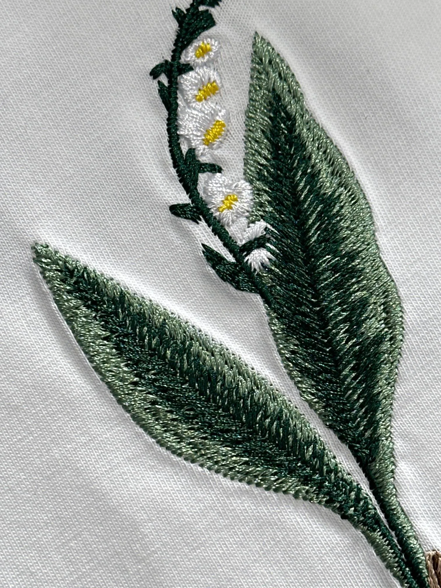 🅿️170 (arrives the next day) Dior 2025 new flower seedling embroidered letter logo Unisex short-sleeved T-shirt ·Customized 260g 100% double yarn pure cotton fabric ·Imported Tajima machine embroidery technology ·Custom dyed 32 double-strand threads ·Collar tag, main mark and three labels complete Color: White Size: XS S M L