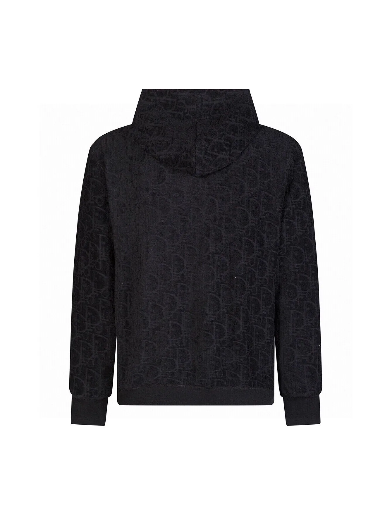 🅿️500 (zp version) Long-term replenishment - Dior presbyopic all-over printed towel embroidered jacquard splicing presbyopic hooded hooded jacket with velvet - Made of original imported terry embroidered jacquard counter-woven and dyed fabric ZP consistent accessories customization Exclusive quality difference currency Welcome to compare - Color: black - Size: S M L XL
