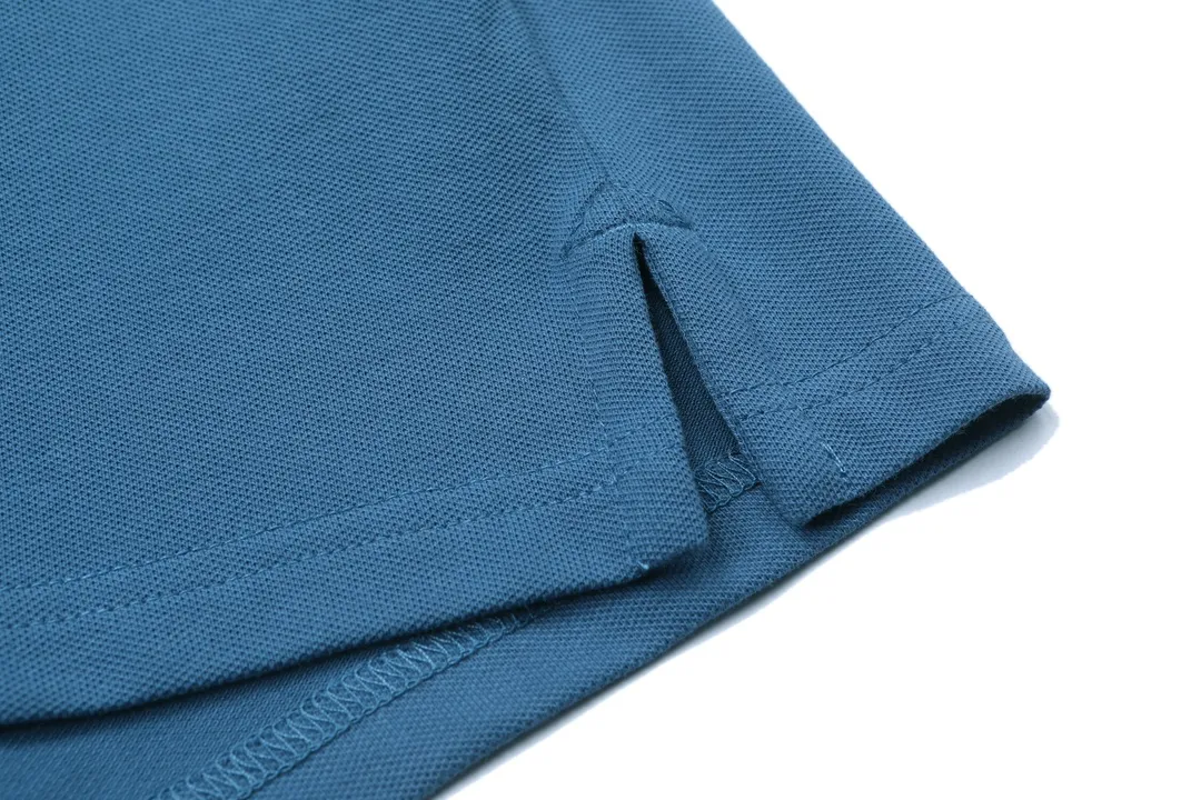 🅿️190 DIOR Dior 2025 new embroidered bee logo couple casual polo shirt ·Customized pique cotton fabric ·Imported Tajima machine embroidery technology ·Collar label, hangtag, main mark and three complete labels Color: blue Size: M-XXXL