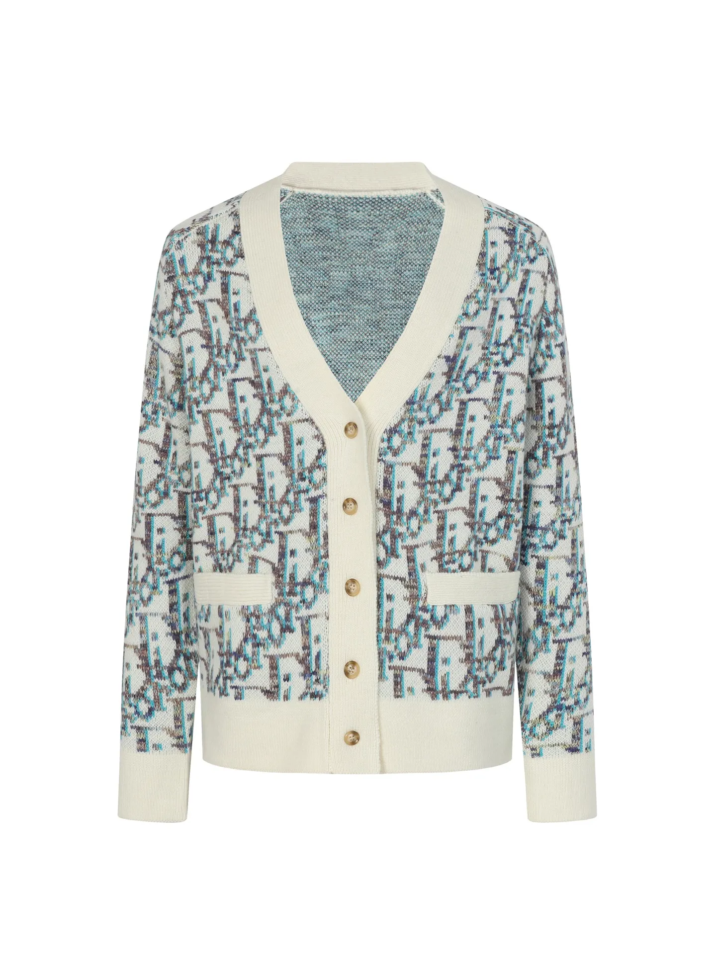 🅿️610 Dior/Dior presbyopic all-over printed wool cardigan is made of 55 wool blended materials, 55% wool and 45% cotton. The weaving method uses 10-count medium-thick and fine grain. It is woven on an imported wool loom. The sweater reinterprets Dior's classic Oblique print pattern. Crafted from sheep wool jacquard with ribbed details for a classic silhouette. Can be paired with a variety of outfits to show off your personality. size: S M L XL