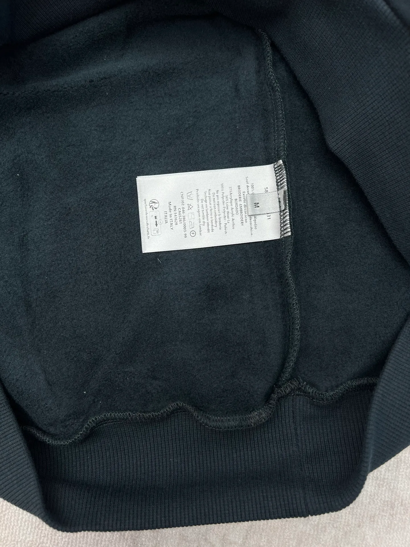 🅿️430 Dior 25ss new iconic embroidered long-sleeved hooded sweatshirt, same style for men and women. Size: S.M.L.XL.