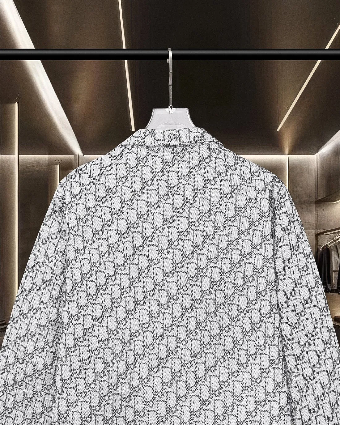 🅿️416 DIOR Dior's hot style is coming. All-over printed barrage logo lapel suit denim jacket. 2025ss official website new jacquard logo, exquisite logo. High-end version, custom-made fabrics at the counter. Highly breathable and comfortable, exquisitely crafted, with impeccable detail processing, custom-made logo engraved buttons, and complete three labels. Brand element design concept reflects high quality. It feels delicate and soft! It presents a casual cut and the upper body shape is great! 🐍Size: M-XXL