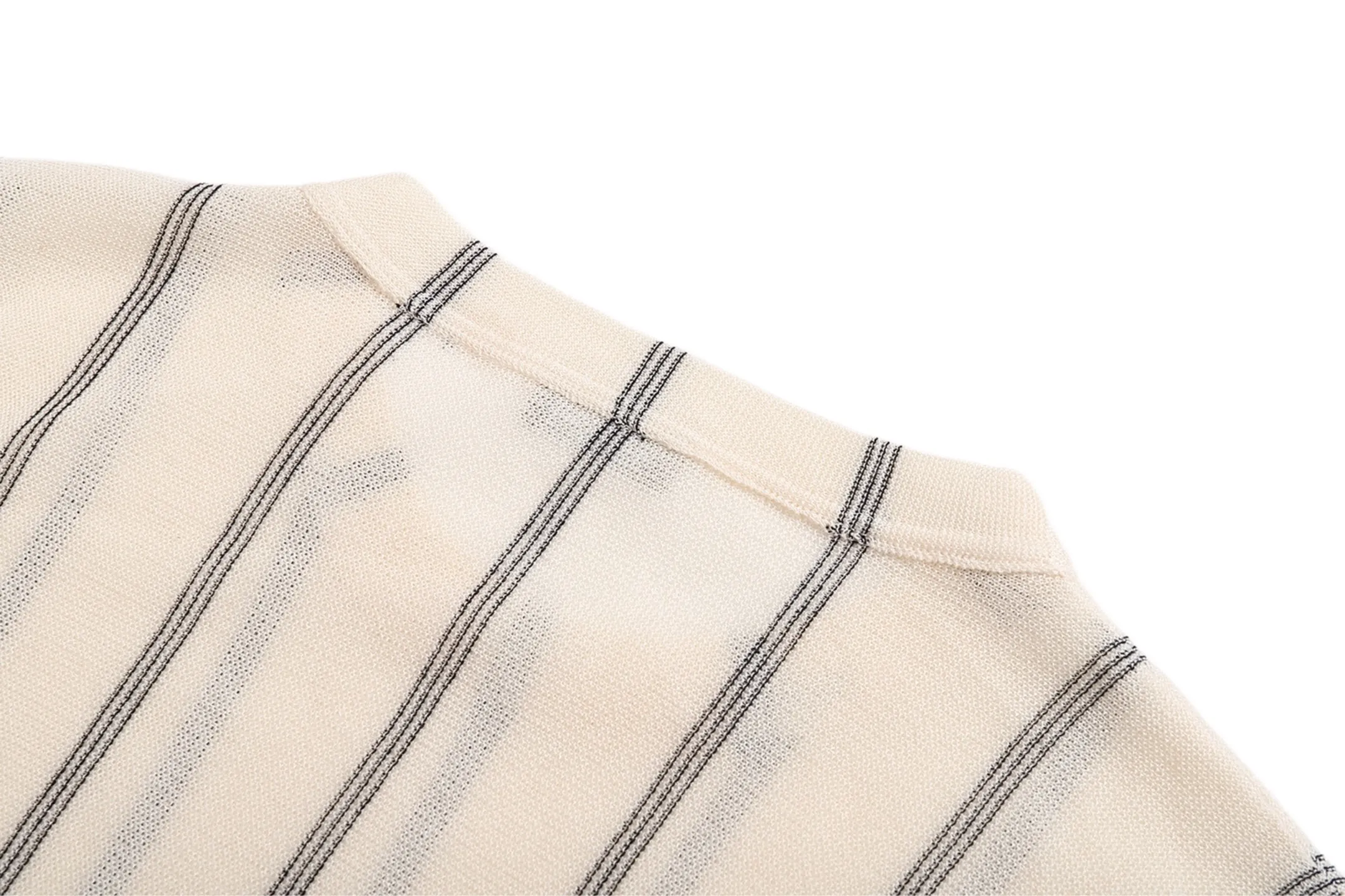 🅿️370 [Exclusive supply] CD 25SS logo striped woolen short-sleeves. The original version was purchased and developed for 7200. The fabric is customized 30% linen blended Jiangsi, imported embroidery, woolen enzyme washing, customized trademark, loose fit. Size:S-M-L-XL