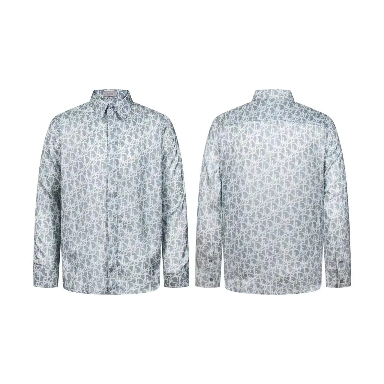🅿️320 DIOR presbyopia all-over printed satin shirt Process description: The texture of the fabric is skin-friendly and comfortable. Pay attention to the distinction. The fabric characteristics are not easy to wrinkle. The dyeing yarn 100% restores the original color. It can be matched with the same style to create a fashionable look and control various occasions. Customized accessories, complete three standards, same style for men and women! Size: 46 48 50 52