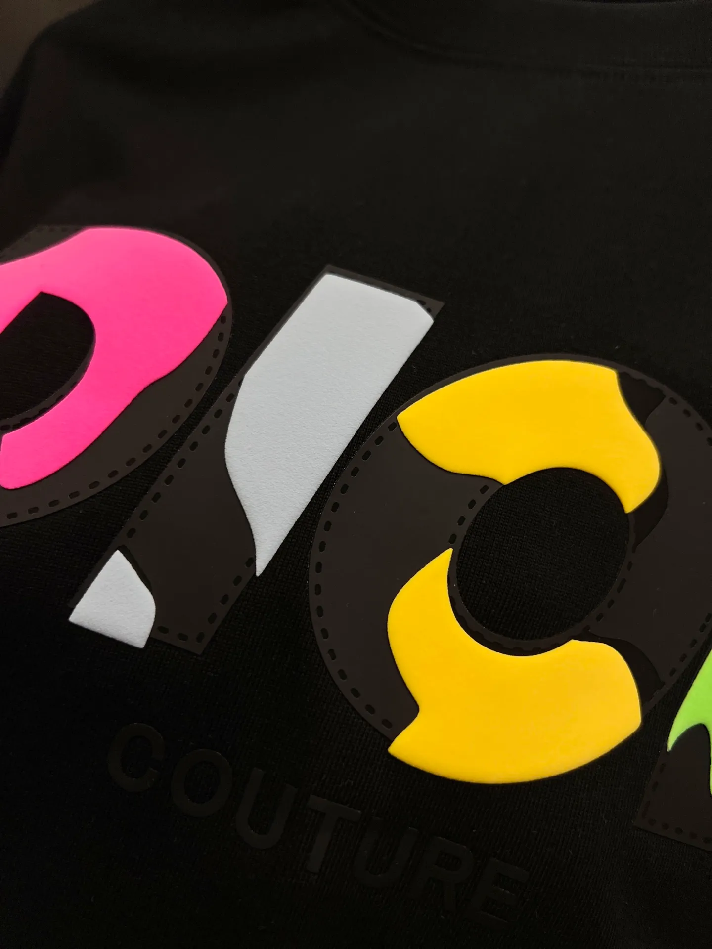 🅿️190 Dio* Dior 2025 autumn and winter new style Classic letter thick plate three-dimensional silicone technology Simple and elegant Customized double yarn plain cotton fabric Short-sleeved T-shirt Same style for men and women Size S M L XL XXL Five sizes black white