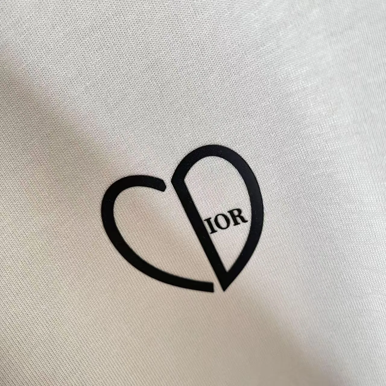 🅿️170 Dio Dior 2025 new summer style love letter three-dimensional silicone printing short-sleeved T-shirt customized fabric 300g same style for men and women Color: black white rose red iron gray Size: S M L XL XXL five sizes ​