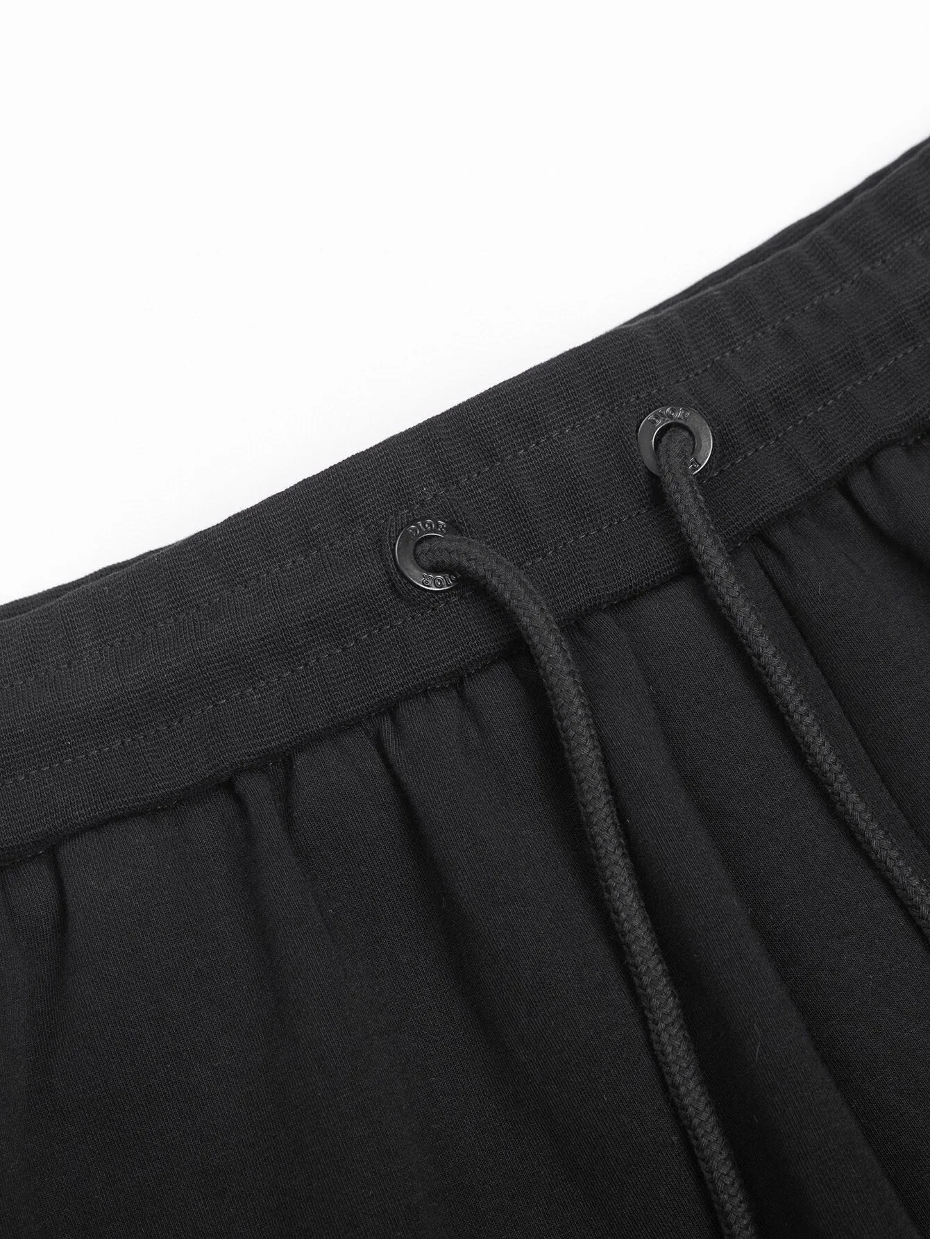 🅿️310 (ZP version) - DIOR classic official website style, letter toothbrush embroidered jacquard logo embroidered casual shorts on the back - Made of original double-sided cotton custom-woven and dyed fabric, threads are dyed in the same cylinder with zero color difference, exclusive quality difference currency, welcome to compare - Color: black - Size: S M L XL