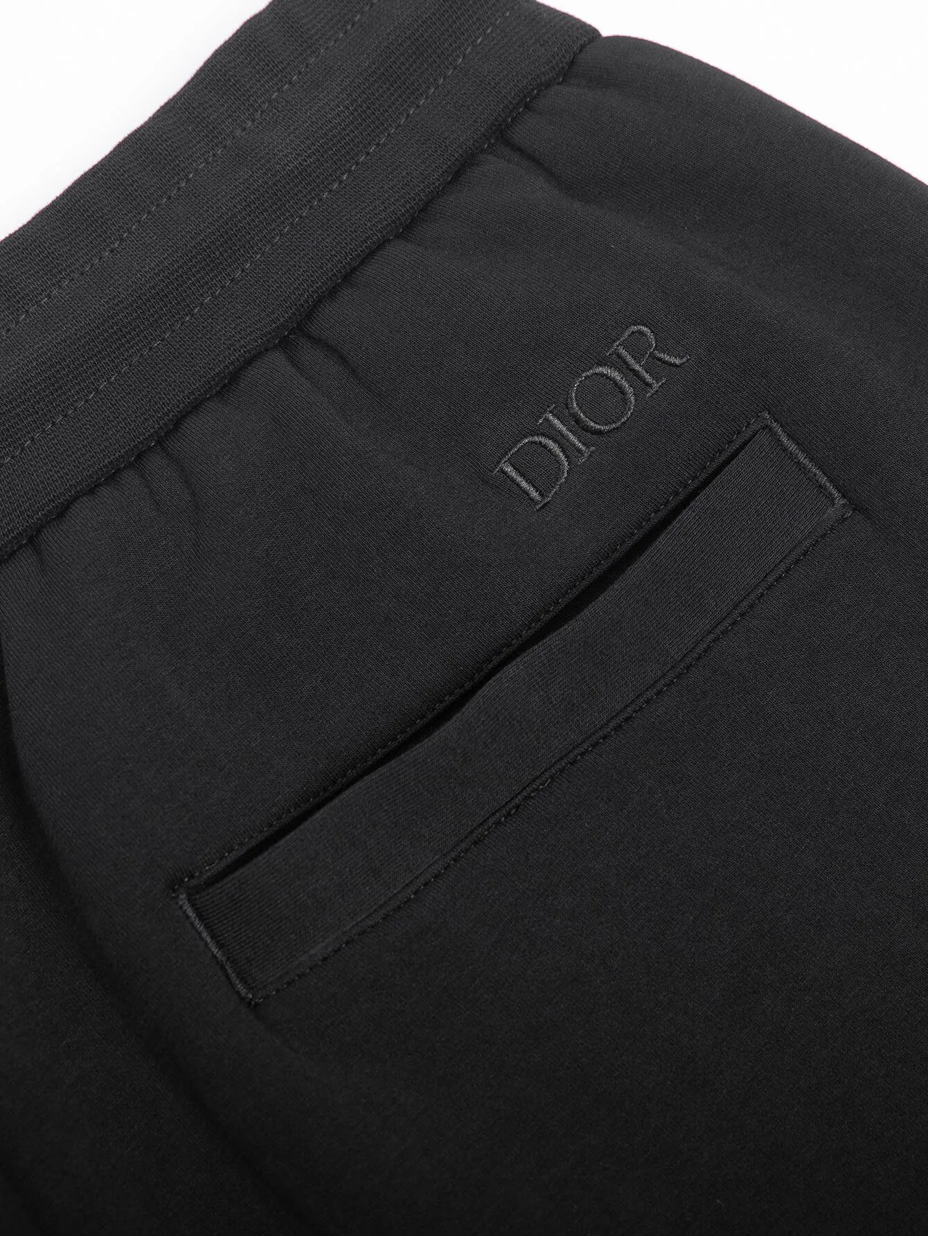 🅿️310 (ZP version) - DIOR classic official website style, letter toothbrush embroidered jacquard logo embroidered casual shorts on the back - Made of original double-sided cotton custom-woven and dyed fabric, threads are dyed in the same cylinder with zero color difference, exclusive quality difference currency, welcome to compare - Color: black - Size: S M L XL