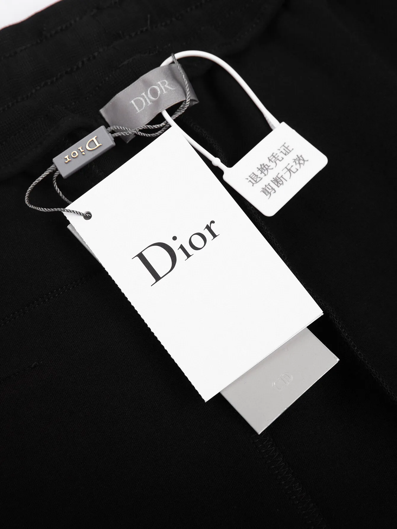 🅿️310 (ZP version) - DIOR classic official website style, letter toothbrush embroidered jacquard logo embroidered casual shorts on the back - Made of original double-sided cotton custom-woven and dyed fabric, threads are dyed in the same cylinder with zero color difference, exclusive quality difference currency, welcome to compare - Color: black - Size: S M L XL