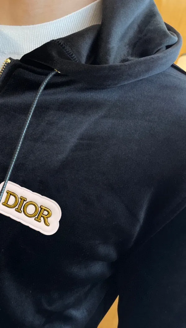 🅿️460 [DIOR Dior] (Fat Man Gospel) 2025 autumn and winter new double-sided gold velvet suit is here (thick velvet) Milan fashion designer handsome cardigan suit, sneak peek, exclusive ready sale, simple yet fashionable, simple and capable, showing elegance, luxury, fashion and supreme quality, suitable for various occasions. Equipped with customer-supplied high-end hardware with logo and engraved embroidery technology M-4XL (can wear up to 200 pounds)