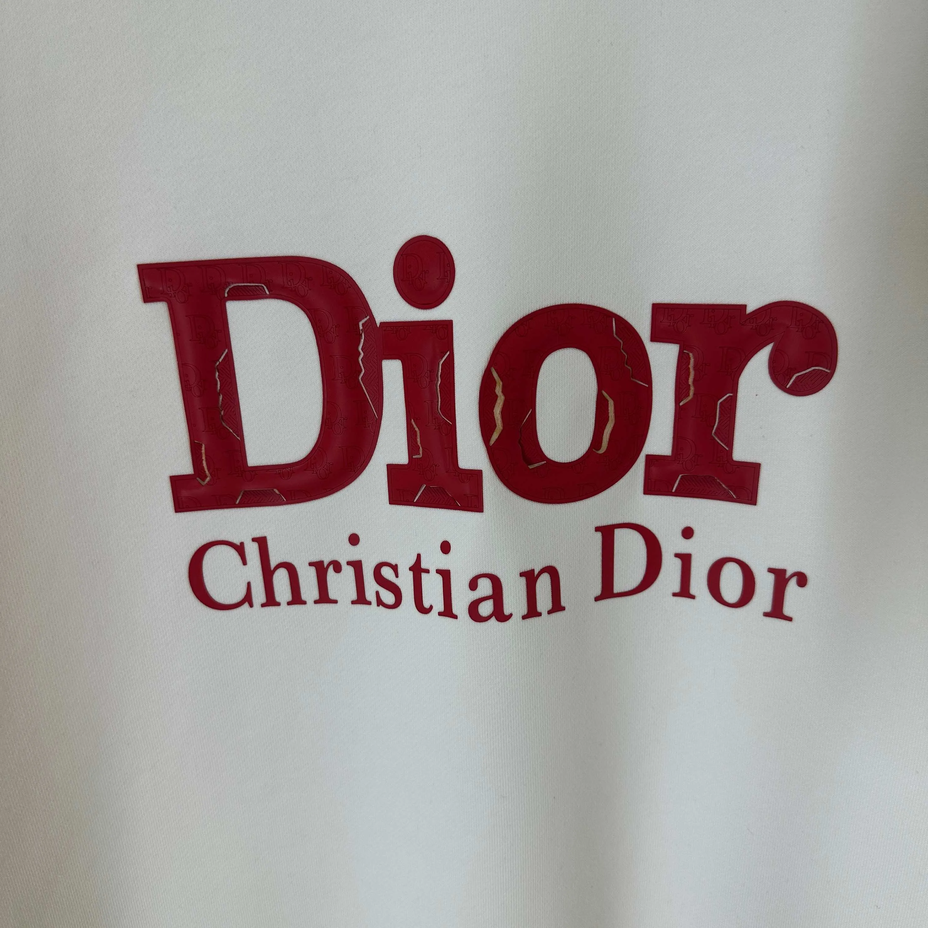 🅿️250 Dio* Christian Dior 2025 early autumn and winter new style Classic letter thick plate three-dimensional silicone burst sponge technology Simple and elegant Customized terry fabric Long-sleeved sweatshirt Unisex Color: Black White Size: S (90-130 pounds) M (120-150 pounds) L (140-165 pounds) XL (160-180 pounds) XXL (180-210 pounds)