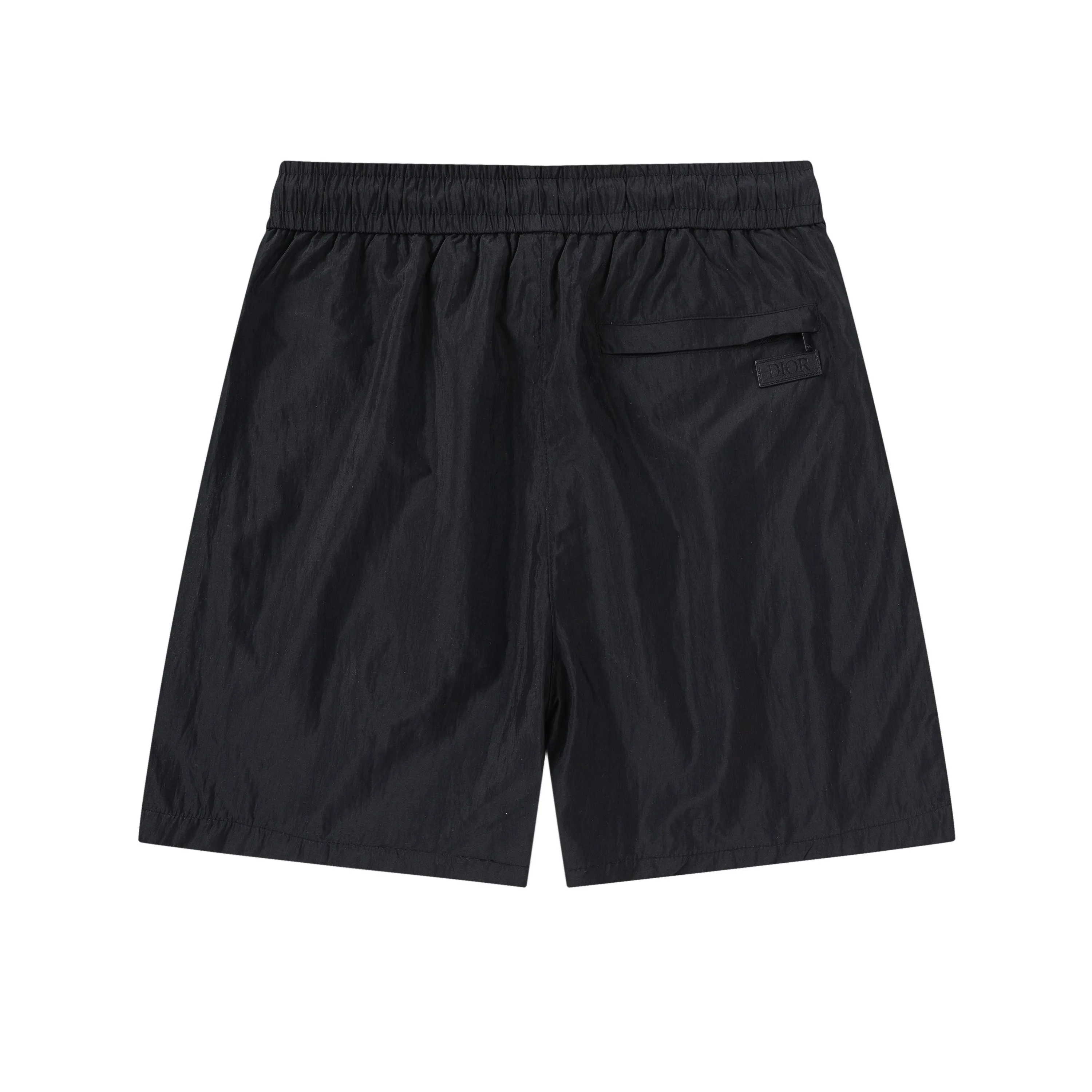 🅿️210 DiRO Dior 2025 spring and summer logo embroidery. New fashionable beach shorts, with lining and mesh shorts! The official website is synchronized with the original 1-1 replica, the original hardware is selected from high-quality polyester fiber fabrics, with a delicate feel, a must-have item for summer, and the upper body effect is super handsome! Color: Black White Size: S M L XL XXL
