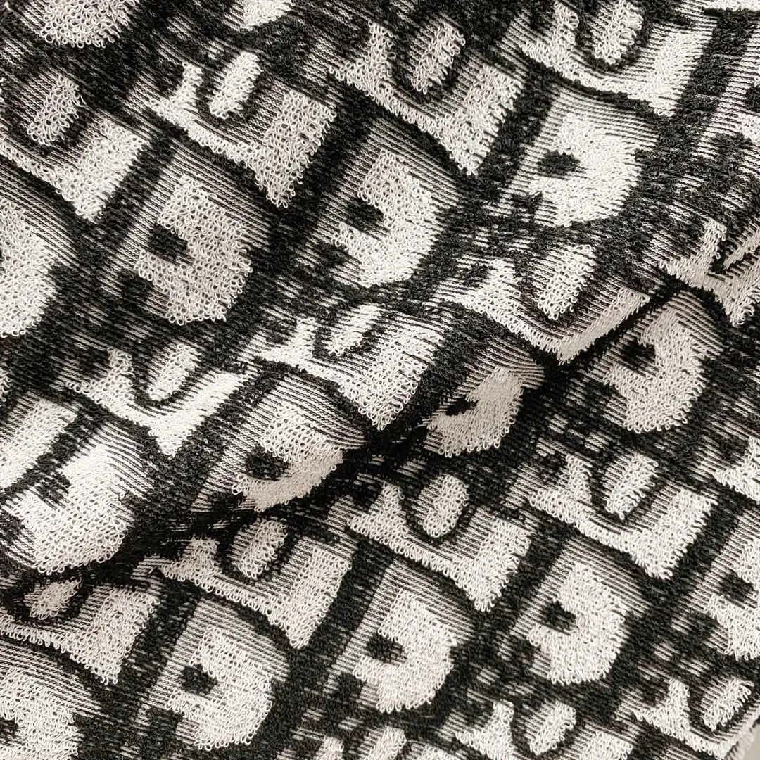 🅿️210 DIOR towel fabric shorts, full printed presbyopic letter LOGO towel fabric set, official synchronization, high version, high quality, fashionable personality, versatile trend, pure original quality, original fabric, tag, collar label, washed wheat, complete three standards, color: black, blue, light green. Size: XS-L
