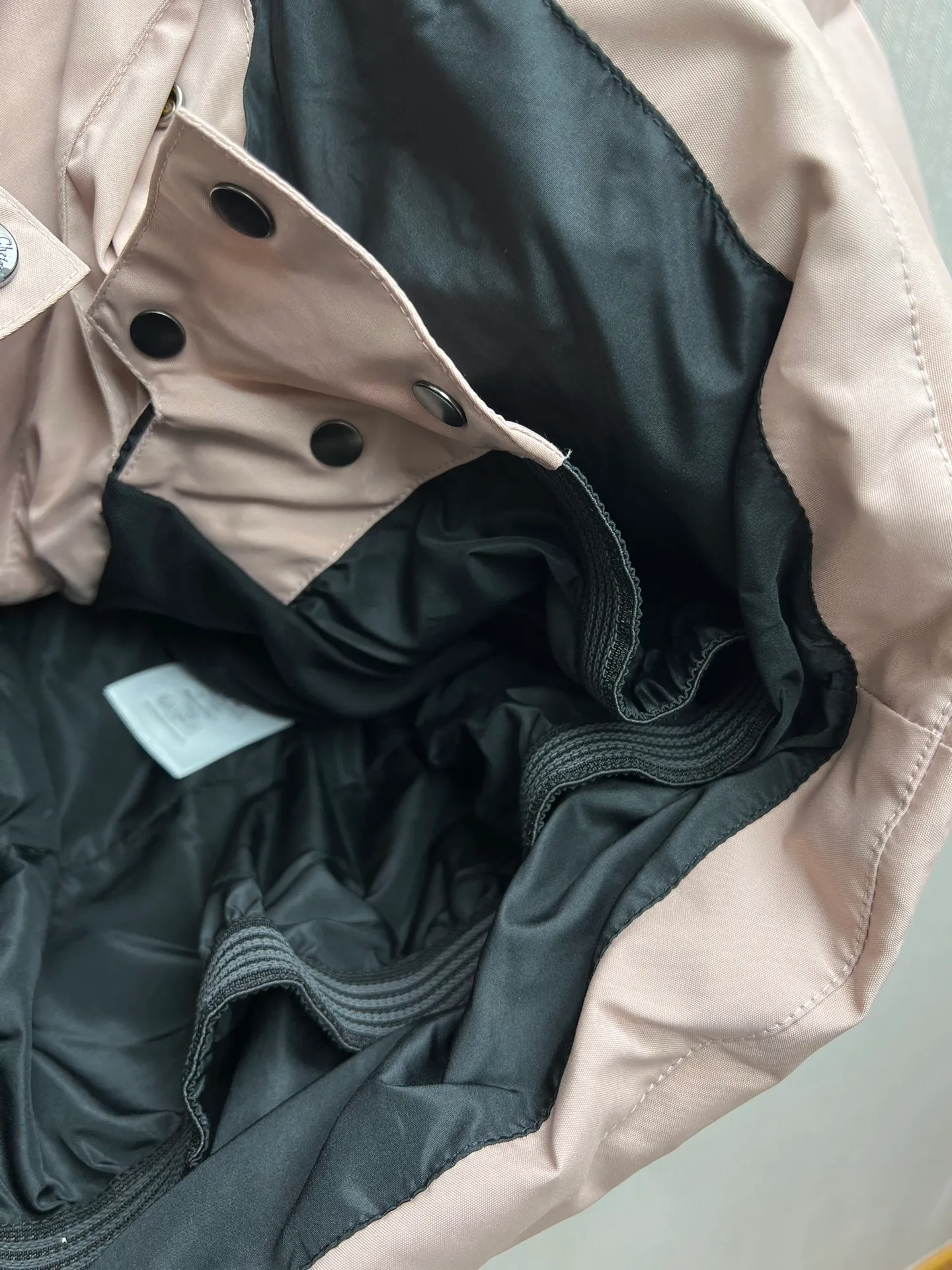 🅿️770 Dior 25ss new Dioralps Star pattern belted quilted taffeta loose fit windproof long-sleeved cotton jacket, women's pink, size: S.M.