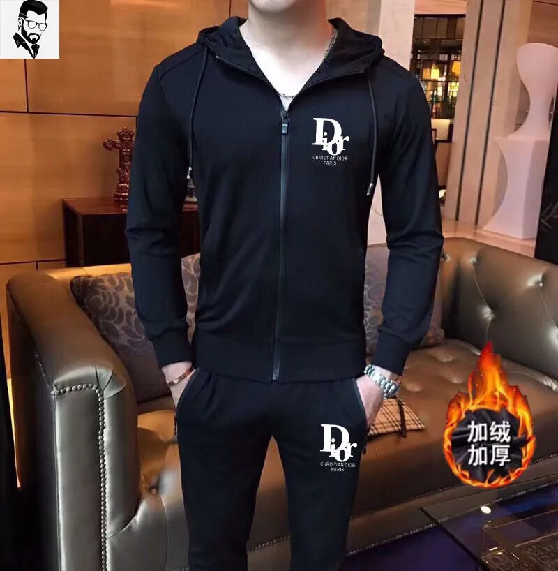 🅿️460 brand [DIOR Dior] (velvet and thickened) 2025 autumn and winter new product, celebrities' favorite fashion-flavored casual suit, clean and neat tailoring, full of urban style. Made of high-quality customized fabrics, the inner warmth is excellent, the hand feels soft and dry, and the upper body effect is crisp and stylish. The three-dimensional cutting process and the pattern are all of high standards, and the silhouette version has the right benefits! It is not tight at all, and you feel good when you put it on. So many top-quality raw materials create high-end products with unparalleled value. It is the first choice for high-end fashion people. (Size: M-4XL can wear up to 200 pounds)
