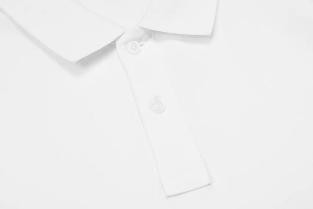 🅿️190 DIOR Dior 2025 new embroidered bee logo couple casual polo shirt ·Customized pique cotton fabric ·Imported Tajima machine embroidery technology ·Collar label, hangtag, main mark and three complete labels Color: White Size: M-XXXL
