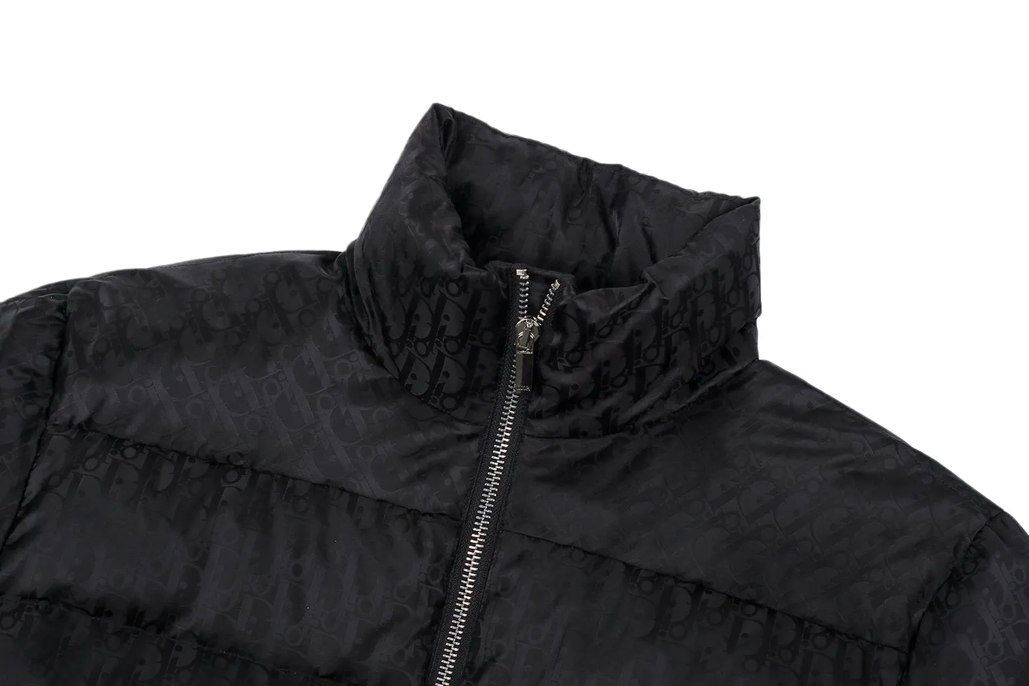 🅿️880 [Exclusive supply] CD 23SS full printed dark pattern presbyopia down jacket Originally purchased for RMB 27,000, the whole garment is made of imported technical polyamide fiber jacquard logo decorated with classic Oblique printed fabrics. The design spacing of the printing pattern and the spacing of details are aligned in parallel. The juxtaposed jacquard effect and feel are very restored. The inner filling is made of national standard 90-degree, with a layer of nylon material on the lining. It is made of white duck down with high fluffiness. It has a full down feel, better warmth retention effect, and no down stalks. The neat small stand-up collar is matched with the shoulder line, and the double pocket design is added to the front shoulder panel. The hem has a drawstring that can be adjusted freely, and the cuffs have elastic elastic cuffs. The placket has a double-open stand-up collar design. The silver-plated lettering hardware accessories are matched with high-quality European lettering two-way zipper closure. The sliders, eyelets, inner pocket buttons, concealed buttons, and adjustment buckles are still custom-made with the original molded logo. Size:46-48-50-52