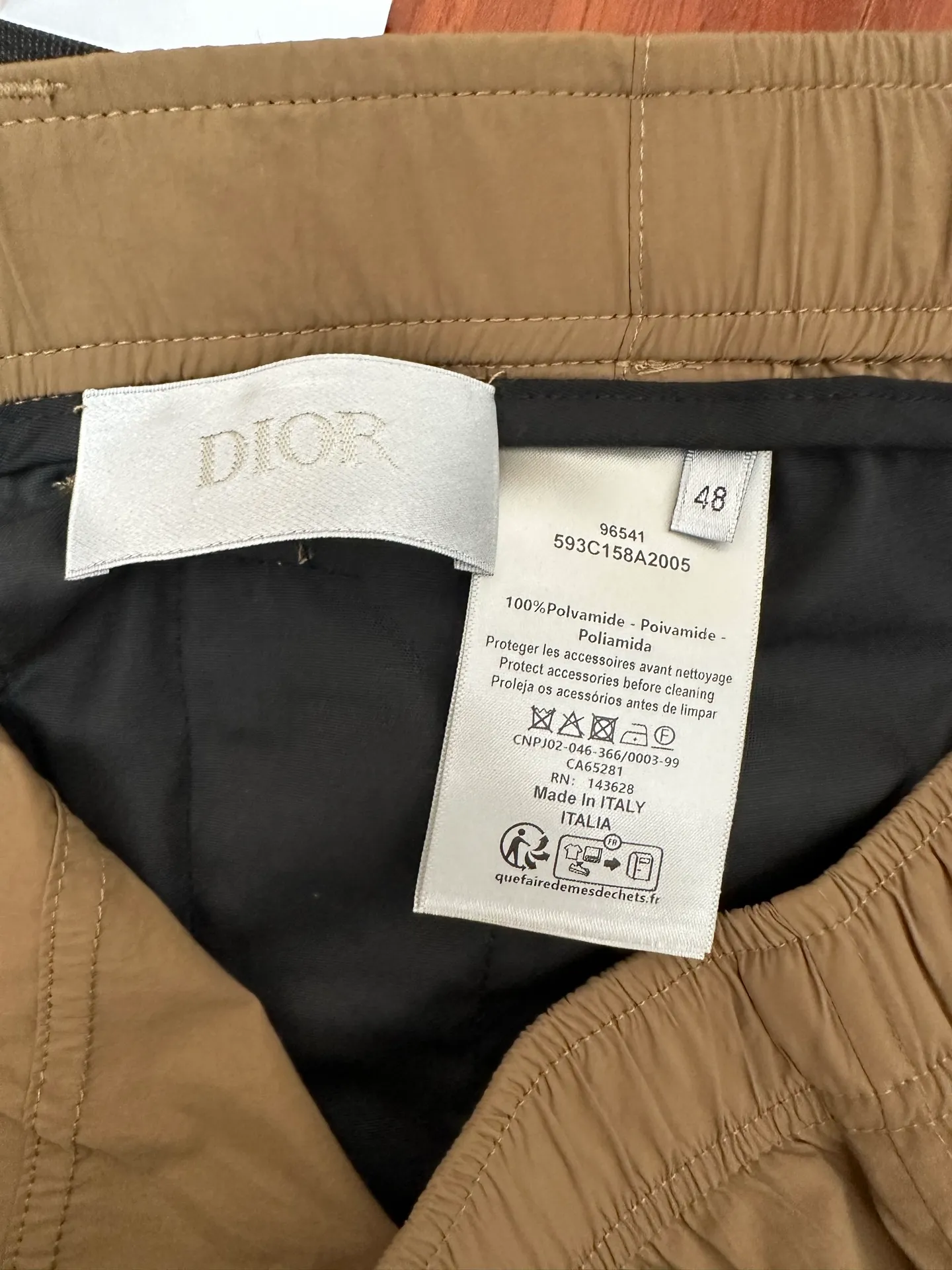 🅿️420 DIOR Dior spring and summer new belt buckle pocket zipper shorts Size: S M L XL