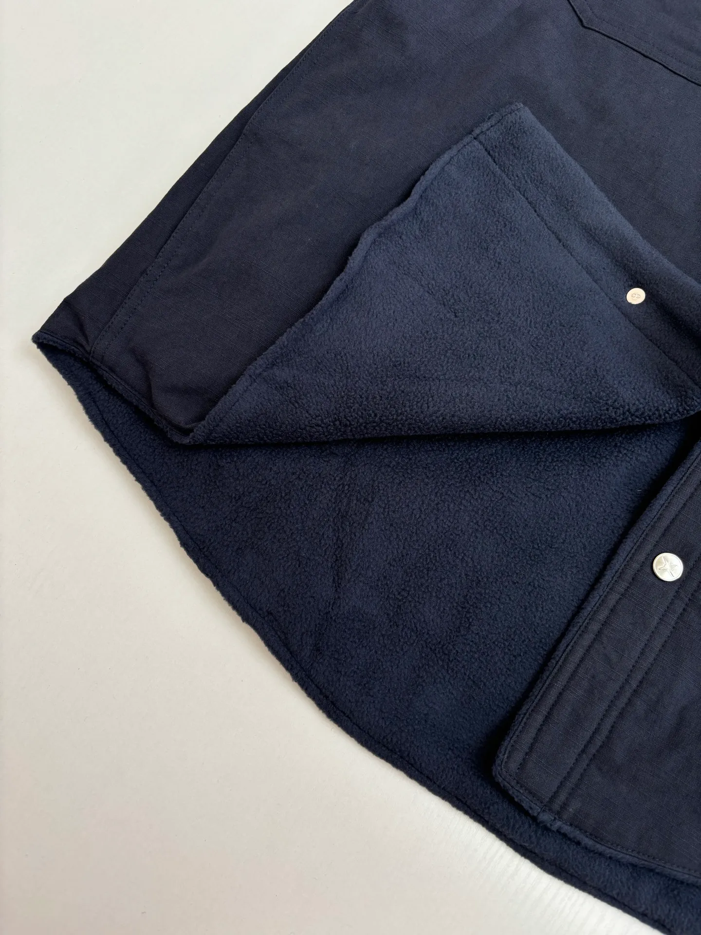 🅿️560 Dio*/Dior 24 new navy blue cotton denim is carefully made of navy blue cotton denim, decorated with contrasting AND LEWIS HLTON embroidery on the chest and back, highlighting the classic logo with graphic design. Can be paired with matching accessories to create a comfortable oversized fit Size: S/M/L/XL
