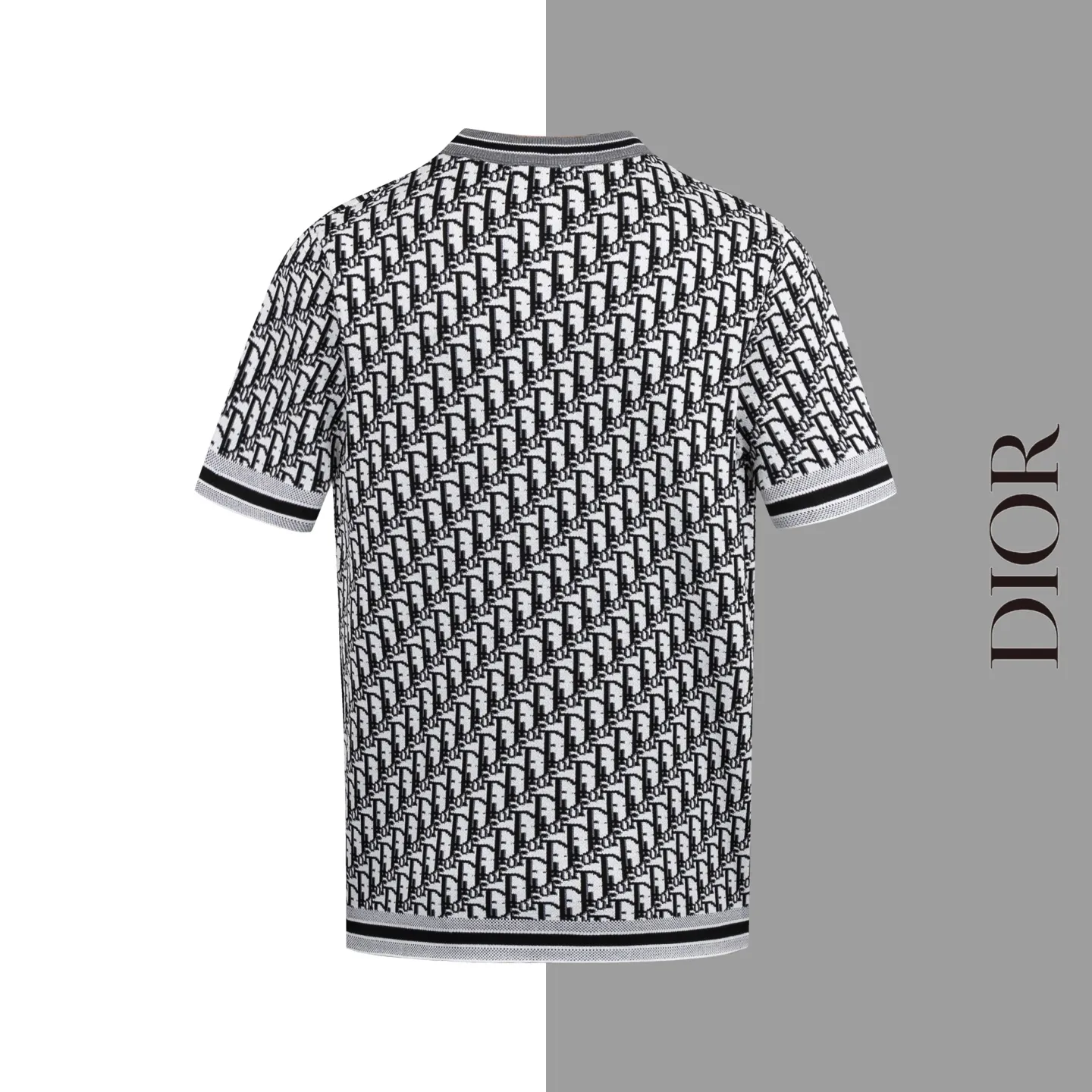 🅿️200 Style No. #Z24 Dior all-over printed old flower round neck knitted short-sleeved DIOR official website consistent style Fabric: Imitation wool fine pure cotton knitting Same color woven and dyed threads in the same cylinder Matching colors: complete three standards Cardboard oil paper code sticker packaging High-temperature pre-shrinking process before production, no shrinkage and deformation Imported machine professional version production os version can wear up to 200 pounds Manual measurement of size An error of 2-3cm is normal. Color: picture color size: s m l xl