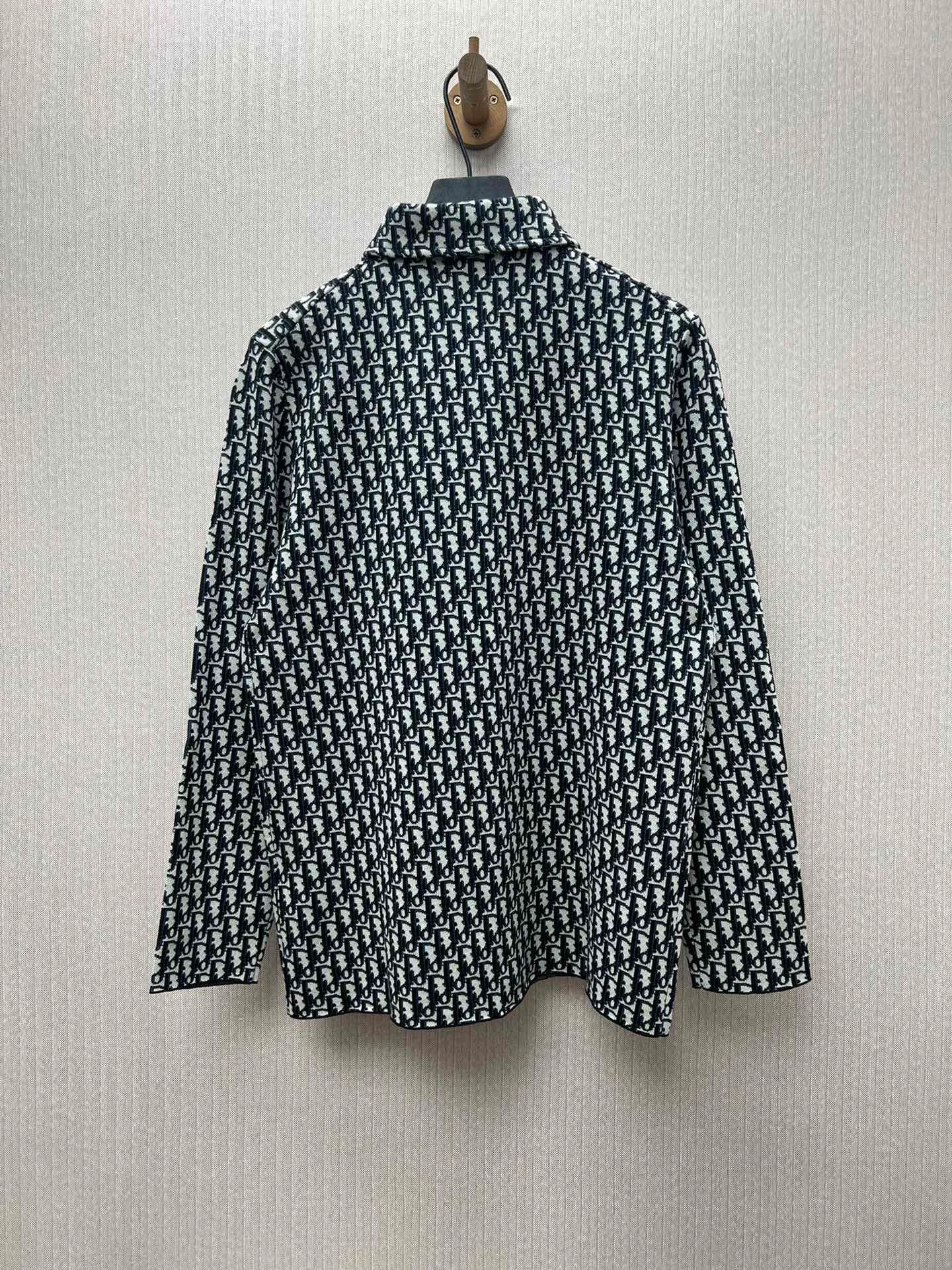 🅿️590 Dior 25ss new cotton logo full-print classic long-sleeved shirt, men's size: S.M.L.XL.