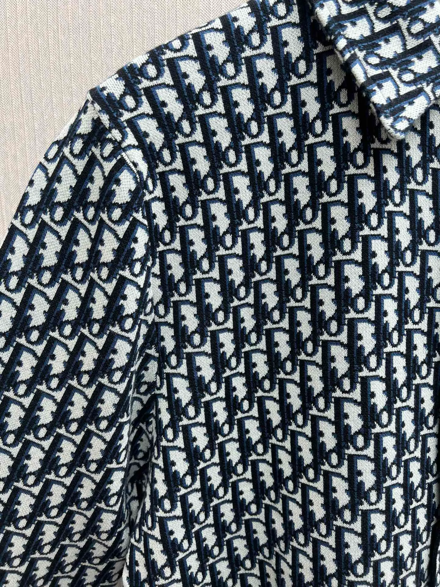 🅿️590 Dior 25ss new cotton logo full-print classic long-sleeved shirt, men's size: S.M.L.XL.