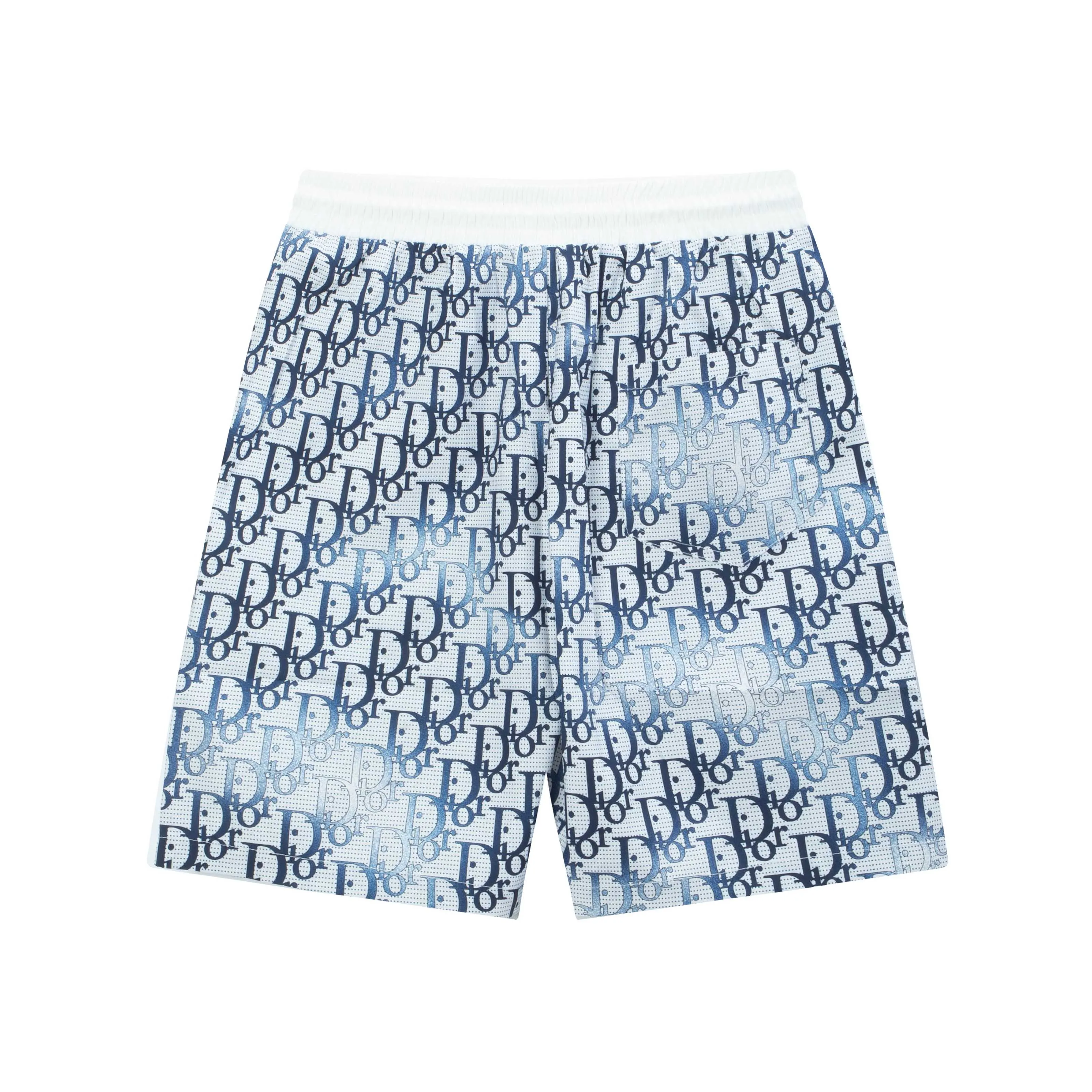🅿️160 2025 DiOR Dior's new quick-drying beach shorts, customized fabrics, with presbyopic craftsmanship and logo printed all over. The version is tight and three-dimensional, with straight stripe splicing. The customized trouser cord hardware has strong texture and smoothness. The upper body is comfortable and breathable. It has a concave and convex three-dimensional feel. It is fashionable and casual. Color: Black Blue Size: M-4XL