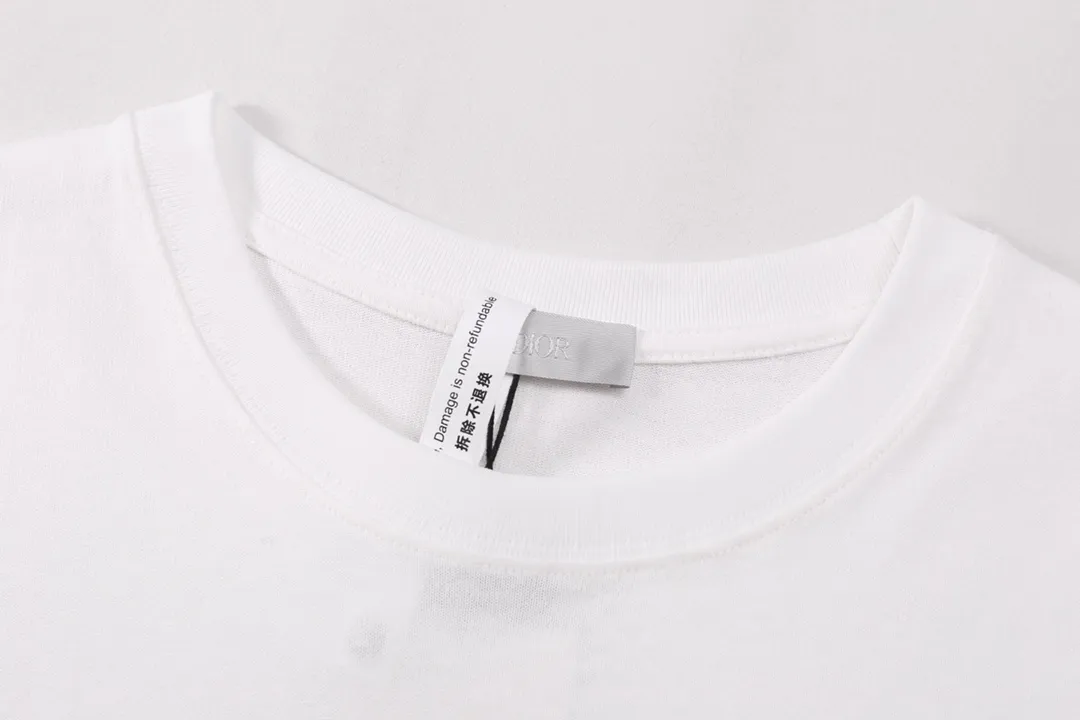 🅿️200 High-quality new DIOR-Dior-graphic design reinterprets the classic patch letter Dior logo short-sleeved T-shirt Size: XS-L
