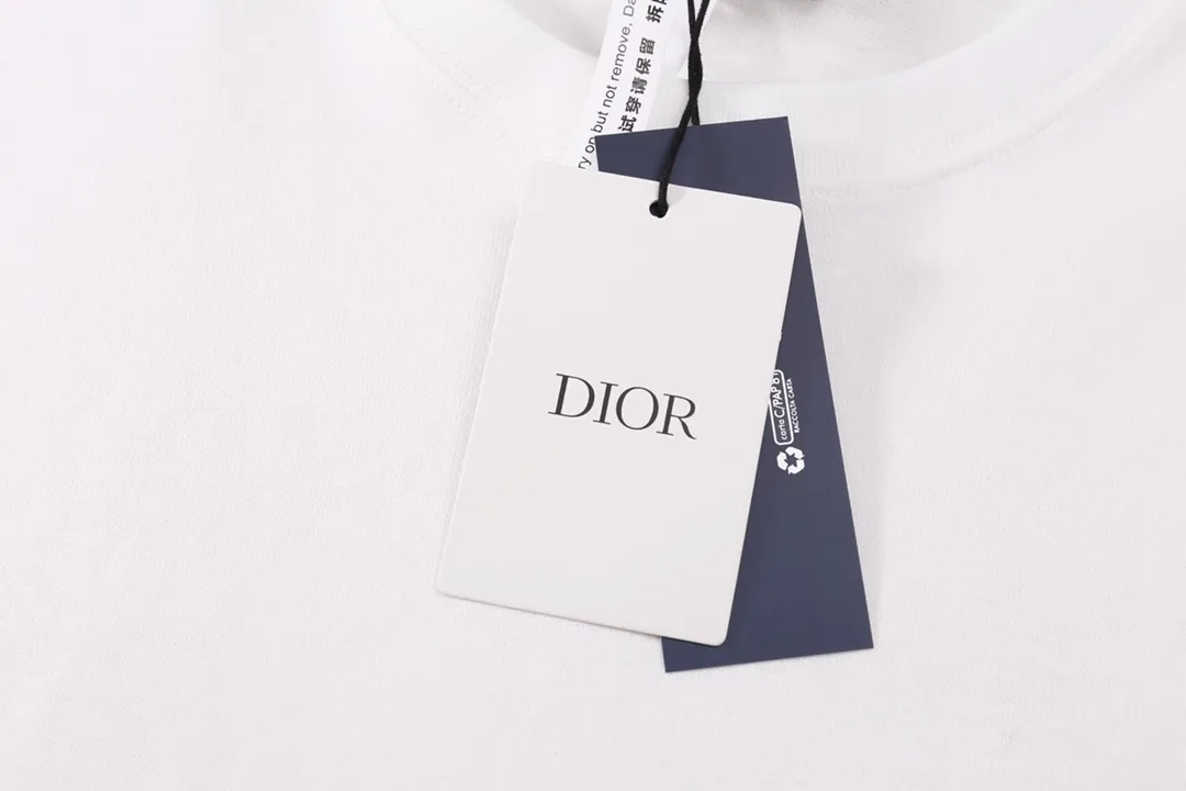 🅿️200 High-quality new DIOR-Dior-graphic design reinterprets the classic patch letter Dior logo short-sleeved T-shirt Size: XS-L