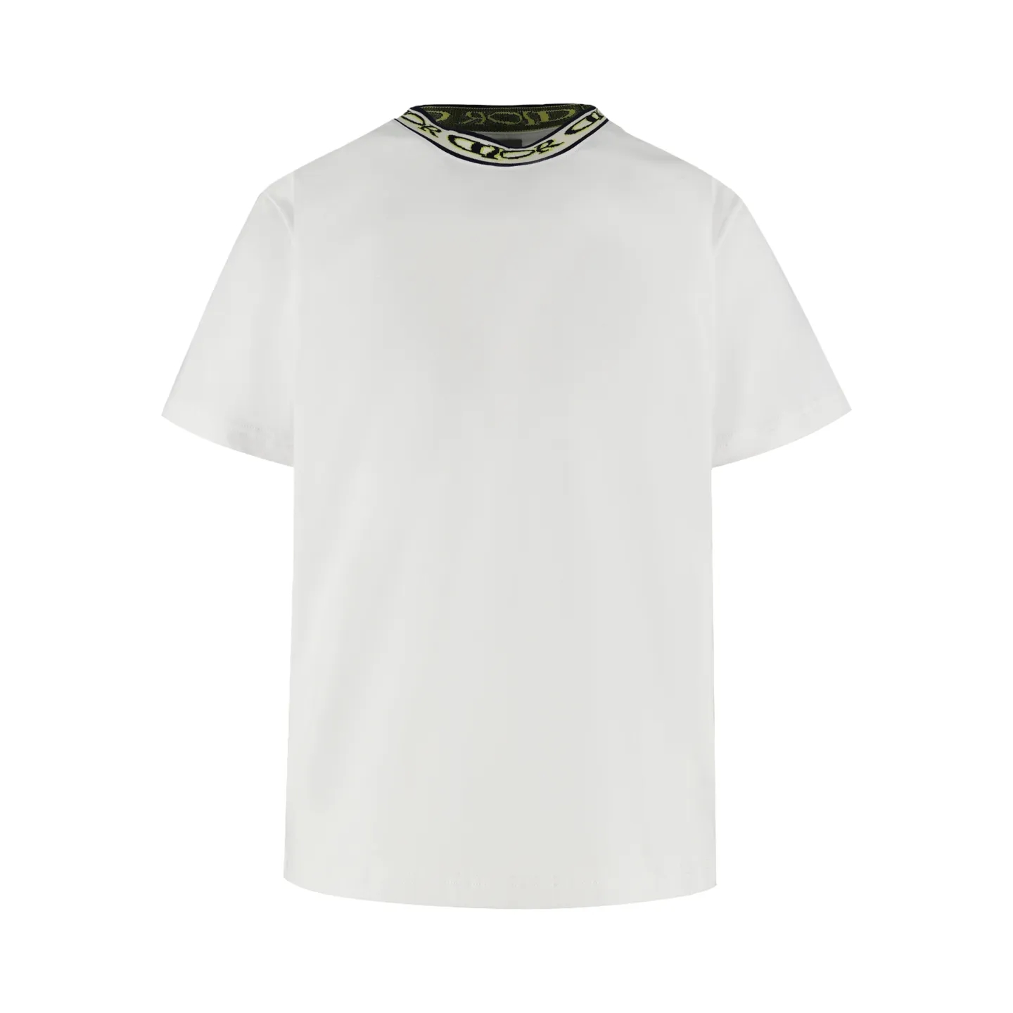🅿️270 [Exclusive supply] CD artistic font rib short sleeves. Originally purchased and developed for 7,200, made of 15S fine cotton plain weave, 230g; paired with threaded 32S double yarn drawbar, 300g. 15S is a relatively thick yarn used to make thicker and more durable fabrics. The fabric made of pure cotton natural fiber has the characteristics of good hygroscopicity, strong breathability, softness and comfort. Draw flowers on the original artistic fonts, and weave a floral collar pattern with specific yarns of different colors. Fully computerized jacquard machine, the so-called computerized jacquard machine is to store the pattern data in a computer disk in advance, then put the disk into the computer of the loom, and the computer will control the weaving. The exquisite jacquard flat machine collar has clear and unique texture, rich color layers and is not easy to deform. Special double-layer weaving technology, rich color layering, strong three-dimensional jacquard effect on the surface, comfortable and skin-friendly, and good breathability. Size:S-M-L