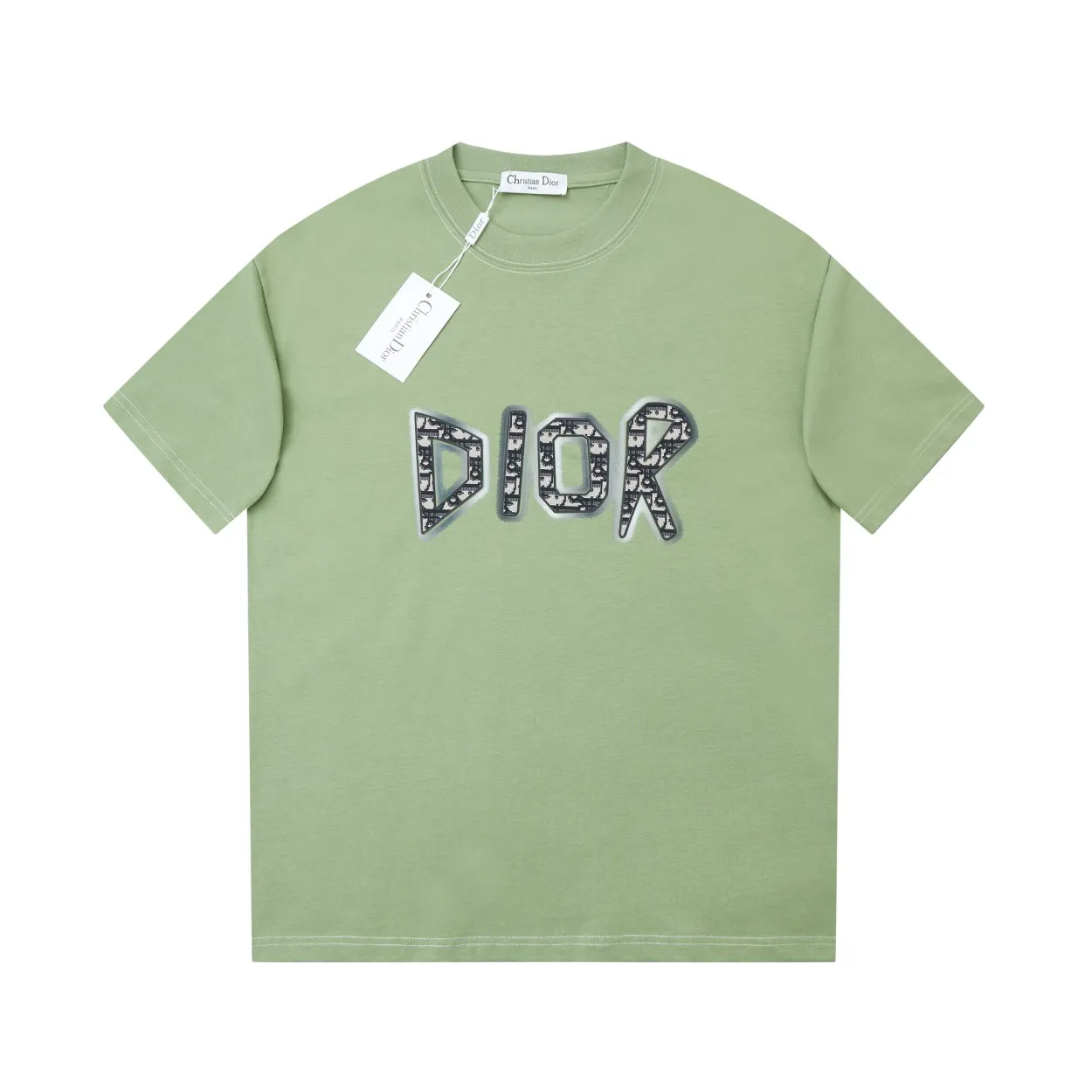 🅿️210 High quality ✨DIO✨🆕Classic logo letter pattern short sleeves. Official website synchronization, pure cotton fabric at the counter! Comfortable against the skin, durable and easy to wear, classic and simple logo design, meticulous original craftsmanship, customized 290G same vat dyed fabric, very comfortable to the touch, latest brick cabinet synchronization, OS drop shoulder version, fashionable and personalized, super versatile and good-looking, very suitable for both men and women, a must-have style, tag, collar label, washed wheat, three complete labels, black, blue, sky blue, green, military green 5️⃣ color S M L XL