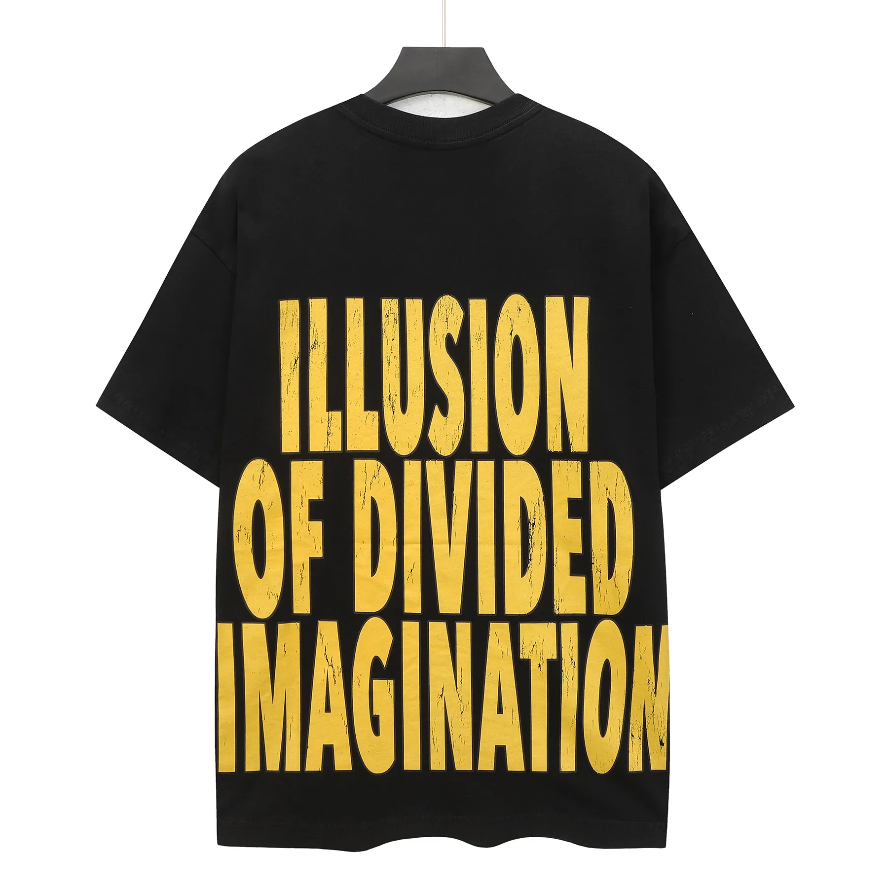 6309# Washed black I P116 Real stock (American fashion niche) Godspeed cross-border American rock street washed retro style short-sleeved T (craft printing) Fabric (fabric): 32 counts combed double yarn 250 grams weight Size (size): S-M-L-XL Color (colour): Washed black