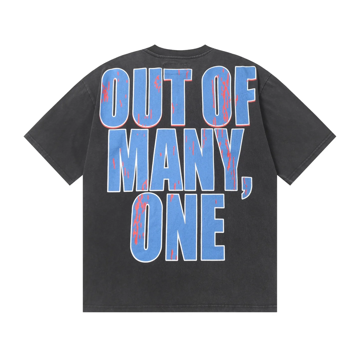6020#washed black｜P116 Godspeed cross-border American rock and roll street washed retro style short-sleeved T (craft printing) fabric (fabric): 32 count combed double yarn 250g weight code number (size): S-M-L-XL color (colour): washed black 👉