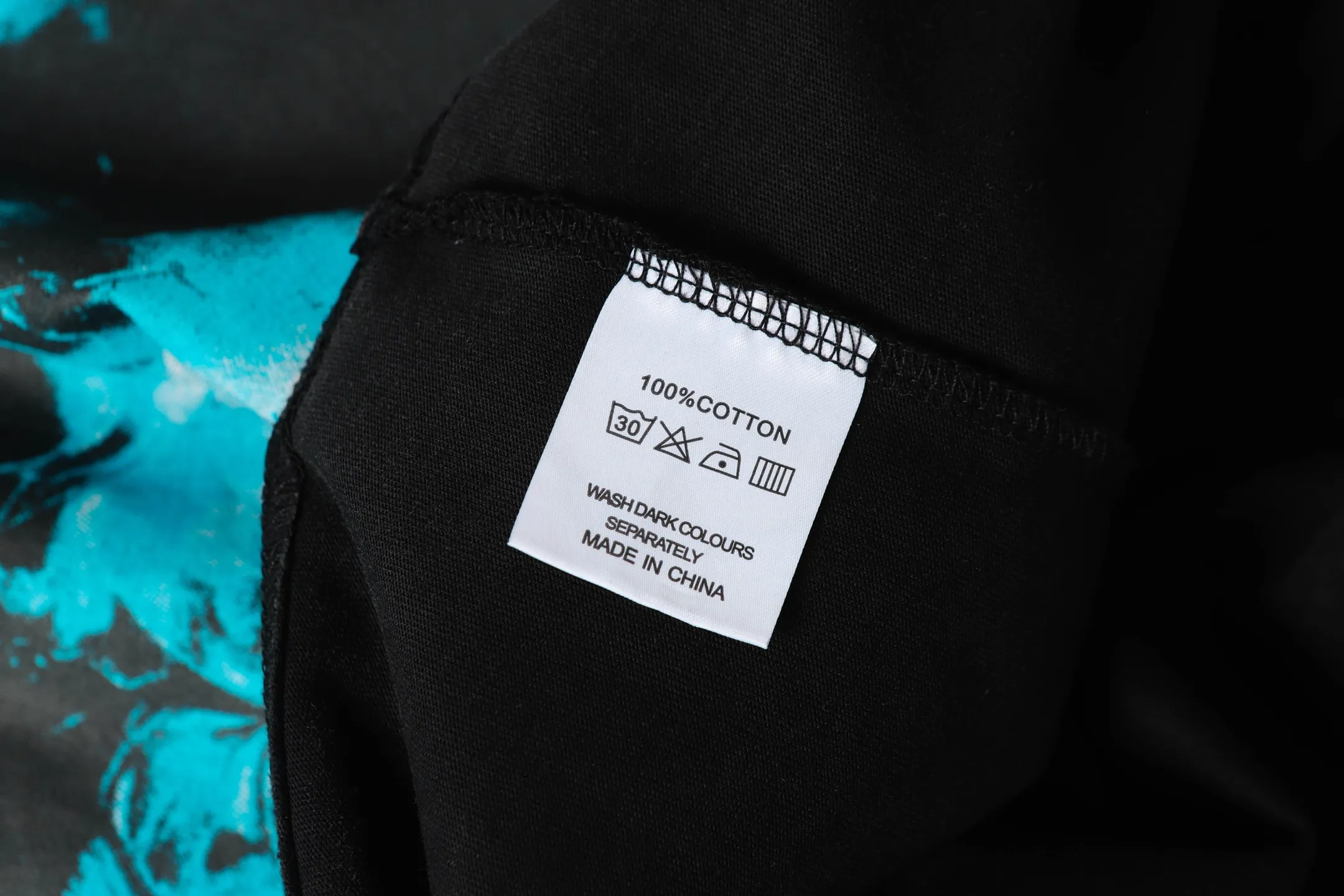 6075#washed black ｜P116 Godspeed cross-border American rock and roll street washed retro style short-sleeved T (craft printing) fabric (fabric): 32 count combed double yarn 250g weight size (size): S-M-L-XL color (colour): washed black 👉