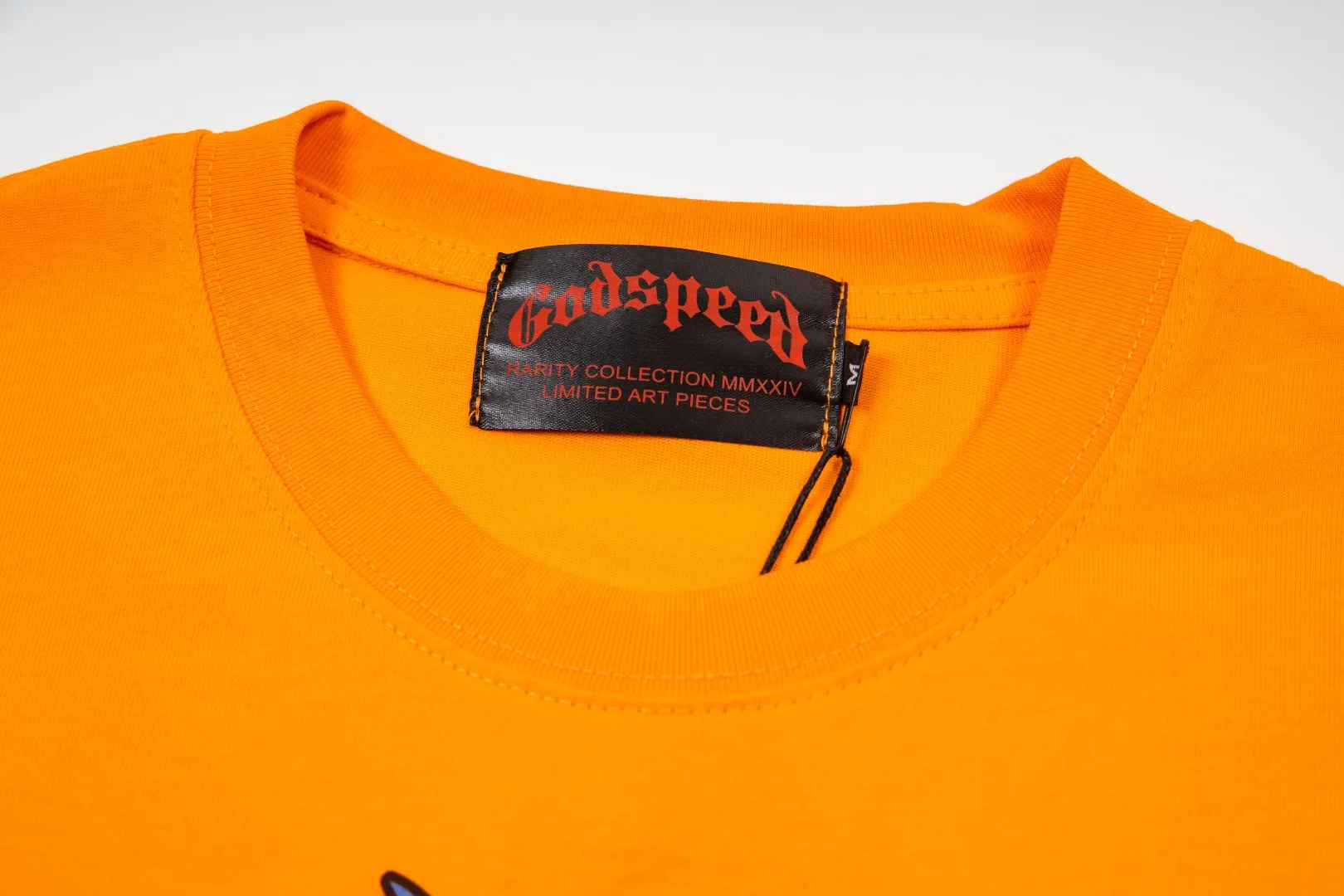 G65# GodSpeed ​​White Ink Direct Print Short Sleeve S-XL Blue Orange P116